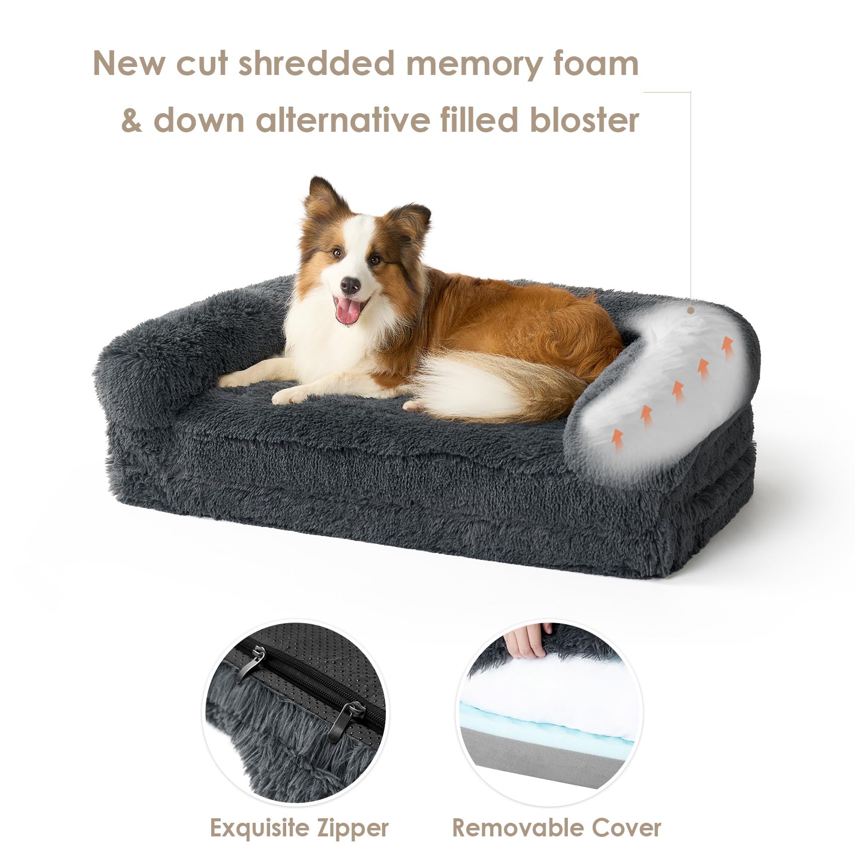 Foto 7 pulgar | Cama Para Perros Eheyciga, Plegable, Xxl, Piel Sintética, Espuma Viscoelástica Esponjosa - Venta Internacional.