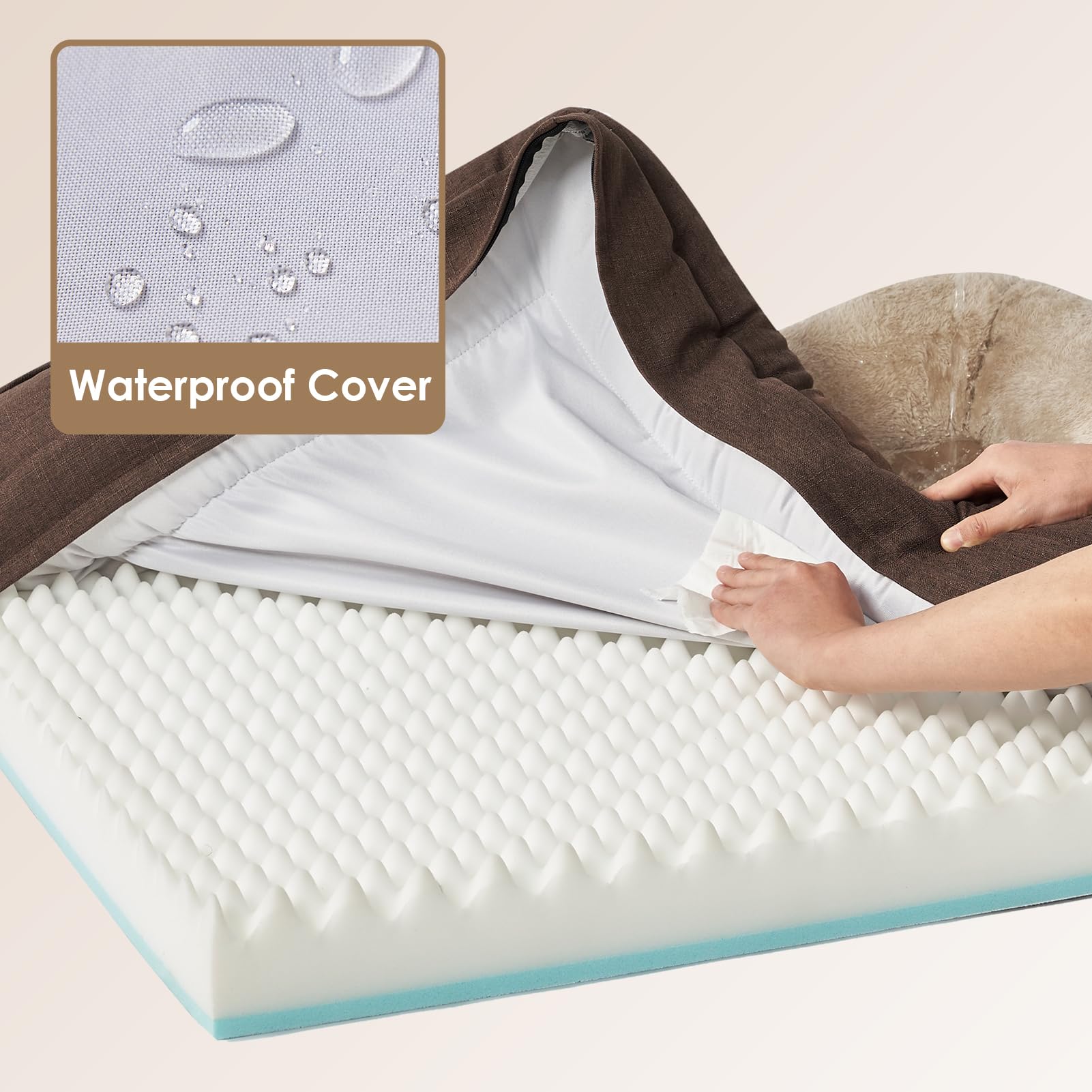 Foto 5 pulgar | Sofá Cama Para Perros Eheyciga, Ortopédico Extra Grande E Impermeable - Venta Internacional.