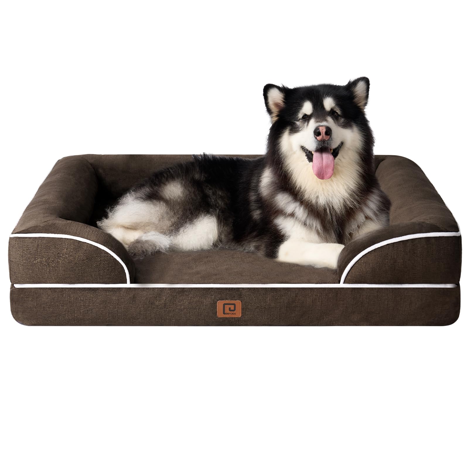 Cama Ortopédica Para Perros Eheyciga Xl, Impermeable, Espuma Viscoelástica, Marrón - Venta Internacional.