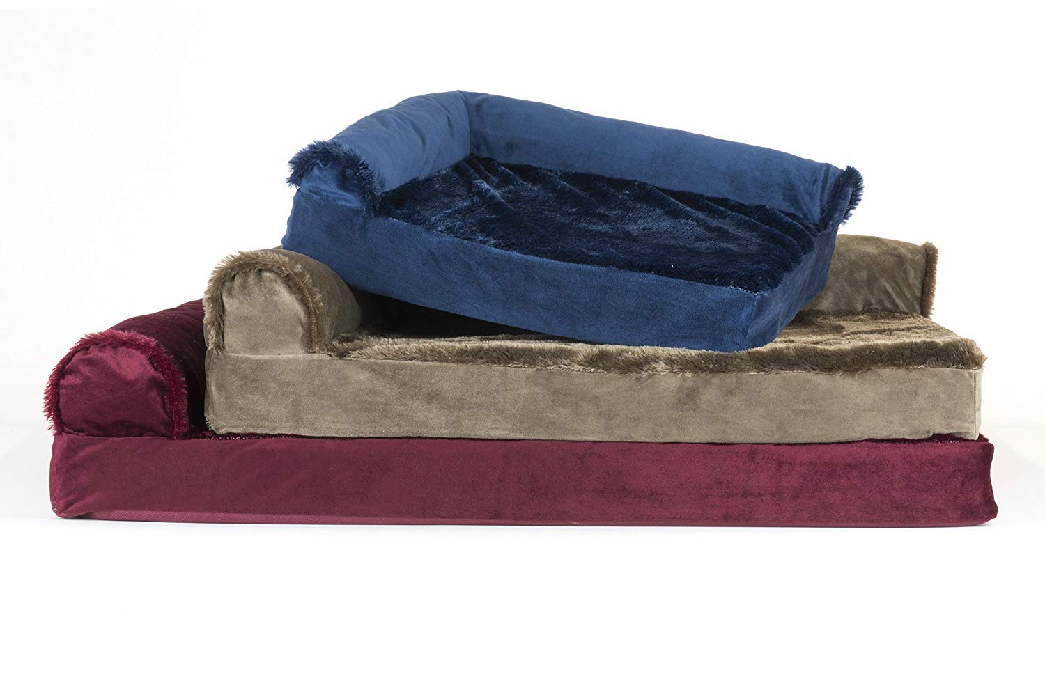 Foto 5 pulgar | Cama Ortopédica Furhaven De Felpa Y Terciopelo Para Perros Grandes - Venta Internacional.