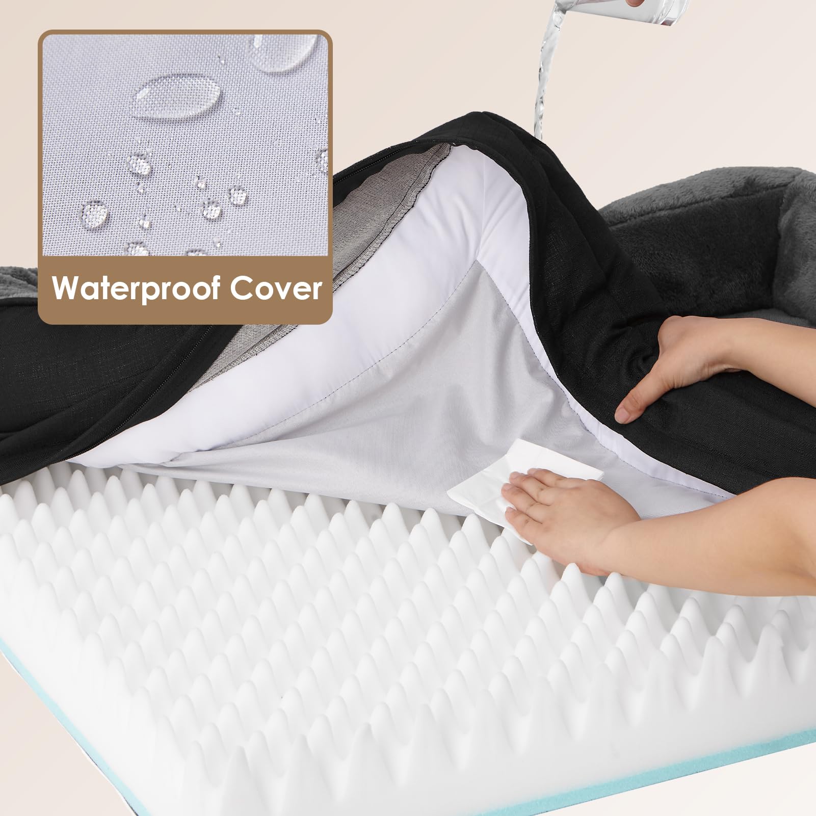 Foto 5 pulgar | Cama Para Perros Eheyciga Sofá Ortopédico Extra Grande De Espuma Viscoelástica Xl - Venta Internacional.