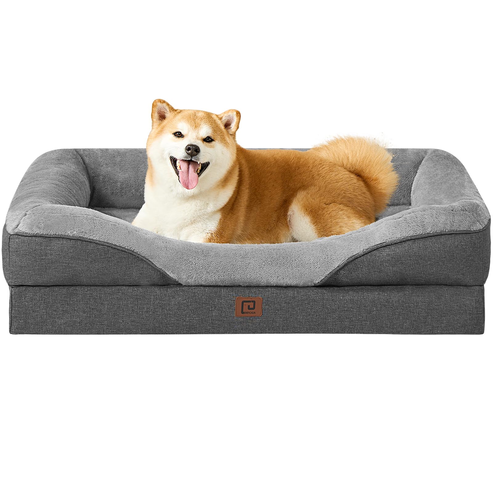 Foto 2 pulgar | Sofá Ortopédico De Espuma Viscoelástica Para Perros Eheyciga De 36 X 27 X 18 Cm, Color Gris - Venta Internacional.