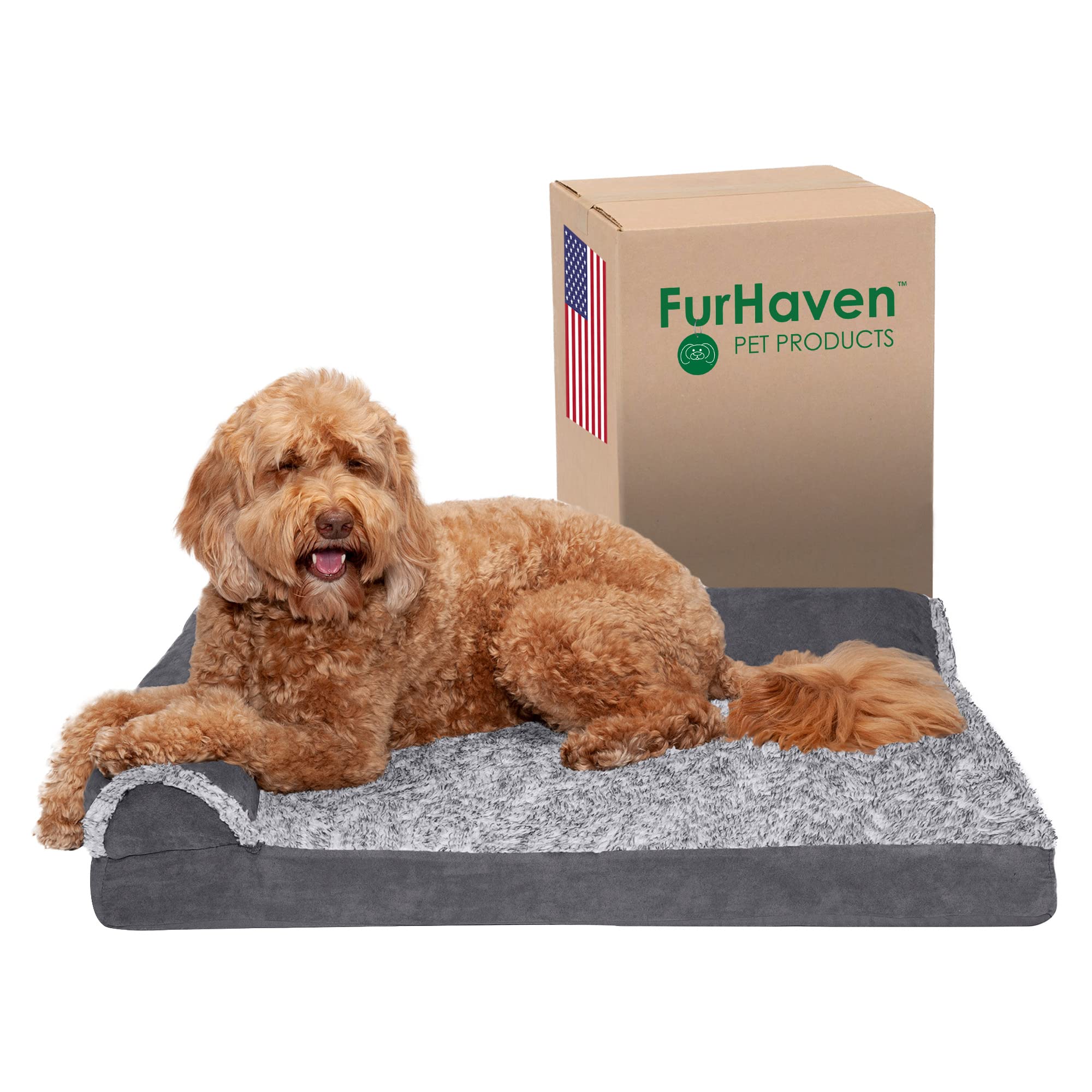 Foto 2 pulgar | Cama Ortopédica Para Perros Furhaven Con Cojines Extraíbles Y Lavable - Venta Internacional.