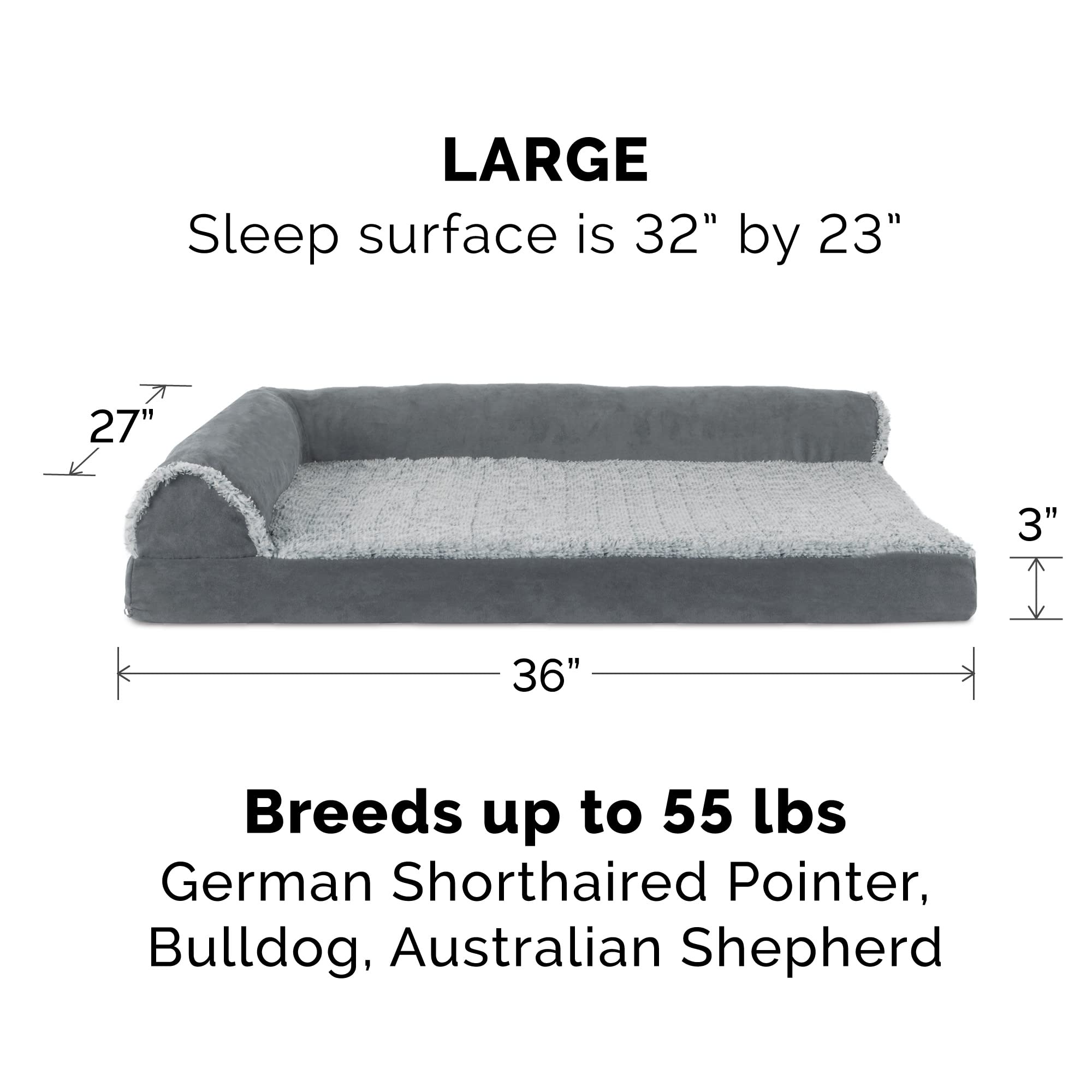 Foto 3 pulgar | Cama Ortopédica Para Perros Furhaven Con Cojines Extraíbles Y Lavable - Venta Internacional.