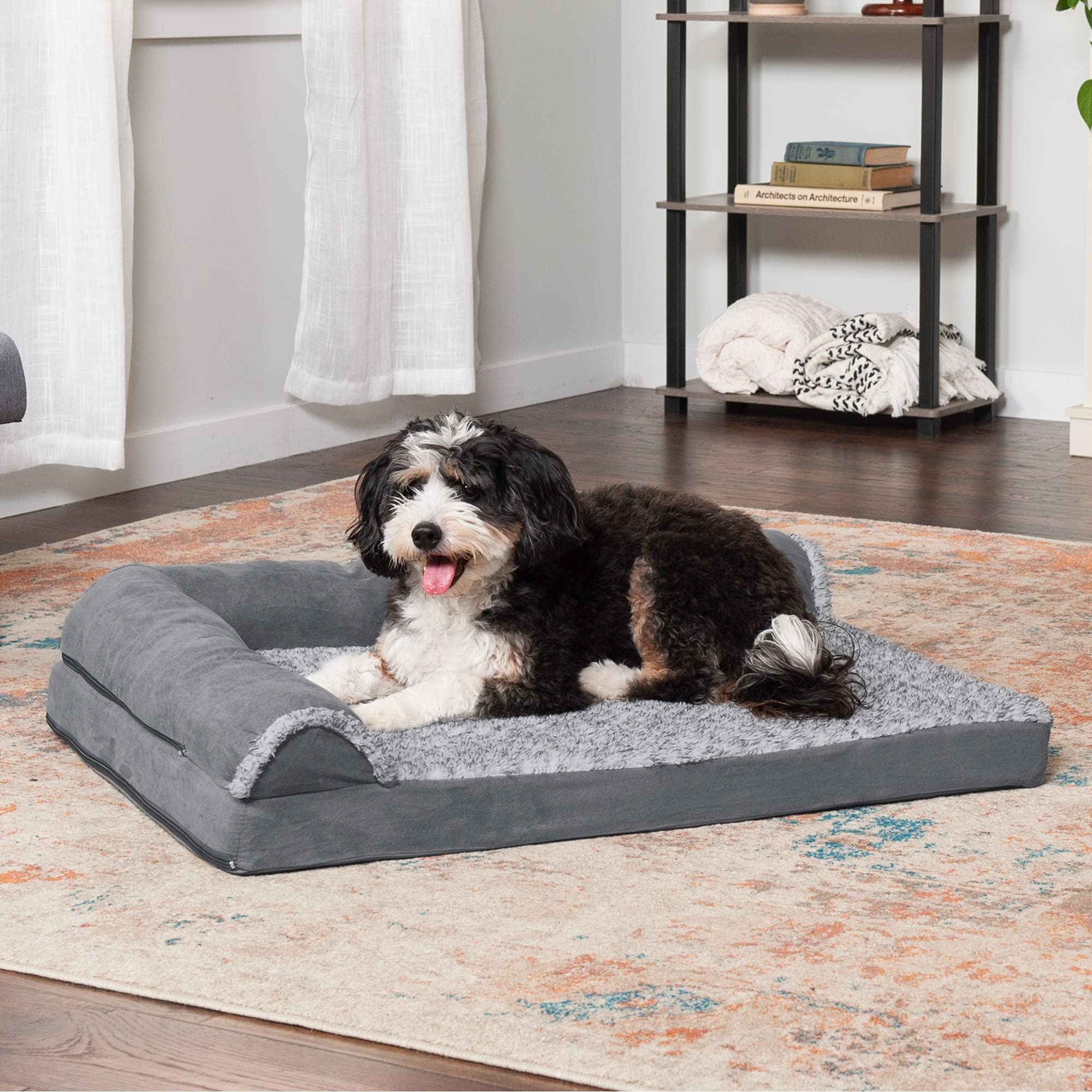 Foto 4 pulgar | Cama Ortopédica Para Perros Furhaven Con Cojines Extraíbles Y Lavable - Venta Internacional.