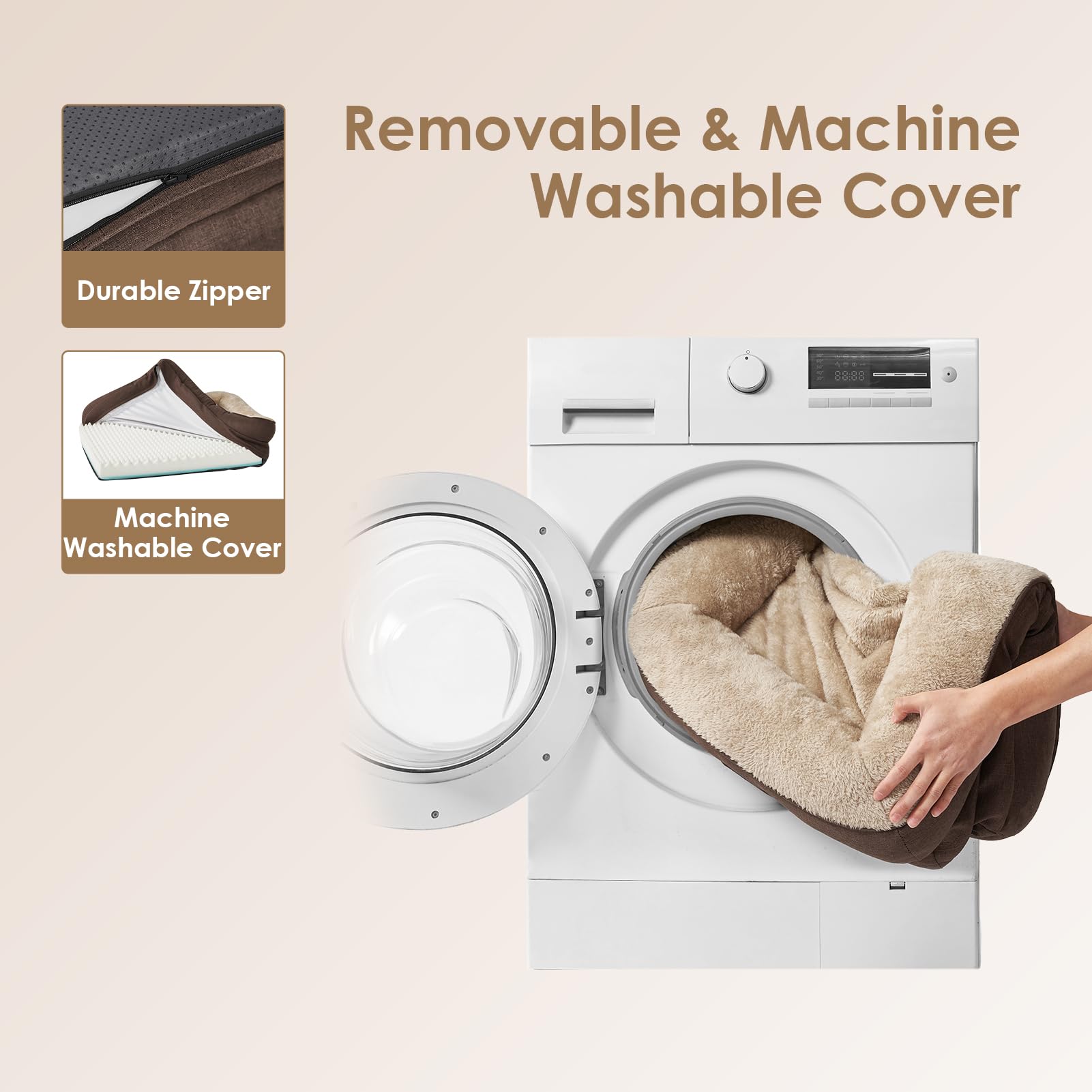 Foto 7 pulgar | Cama Para Perros Eheyciga De Espuma Viscoelástica Para Perros Grandes Con Forro Impermeable - Venta Internacional.