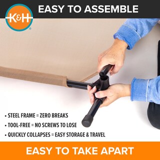Foto 5 | Cuna Para Perros K&h Pet Products, Cama De Refrigeración Elevada Para Exteriores, Tamaño M - Venta Internacional.
