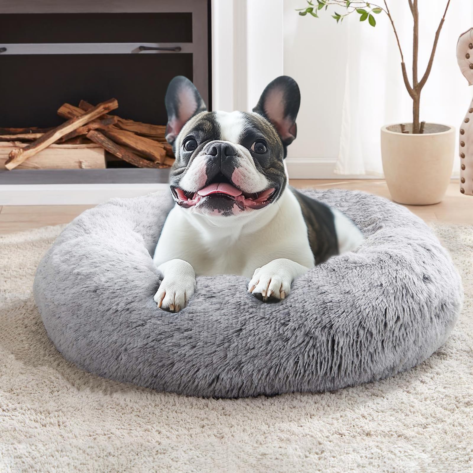 Foto 2 pulgar | Cama Para Perros Jollyvogue, Pequeña, Relajante Y Ansiolítica, Abrazador De Rosquillas - Venta Internacional.