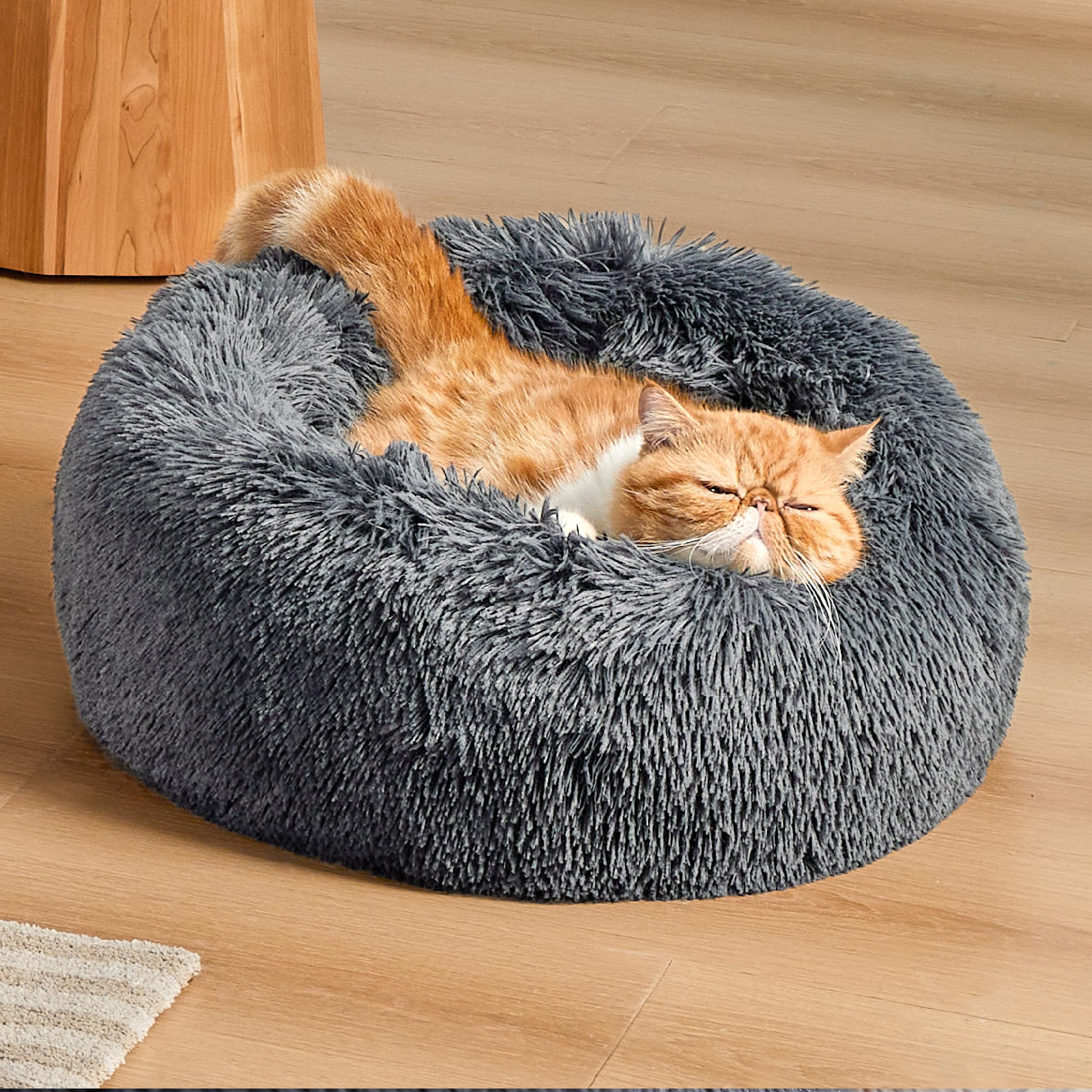 Foto 4 pulgar | Cama Para Gatos, Relajante, Lavable, 50 Cm, Antideslizante, Gris Oscuro - Venta Internacional.