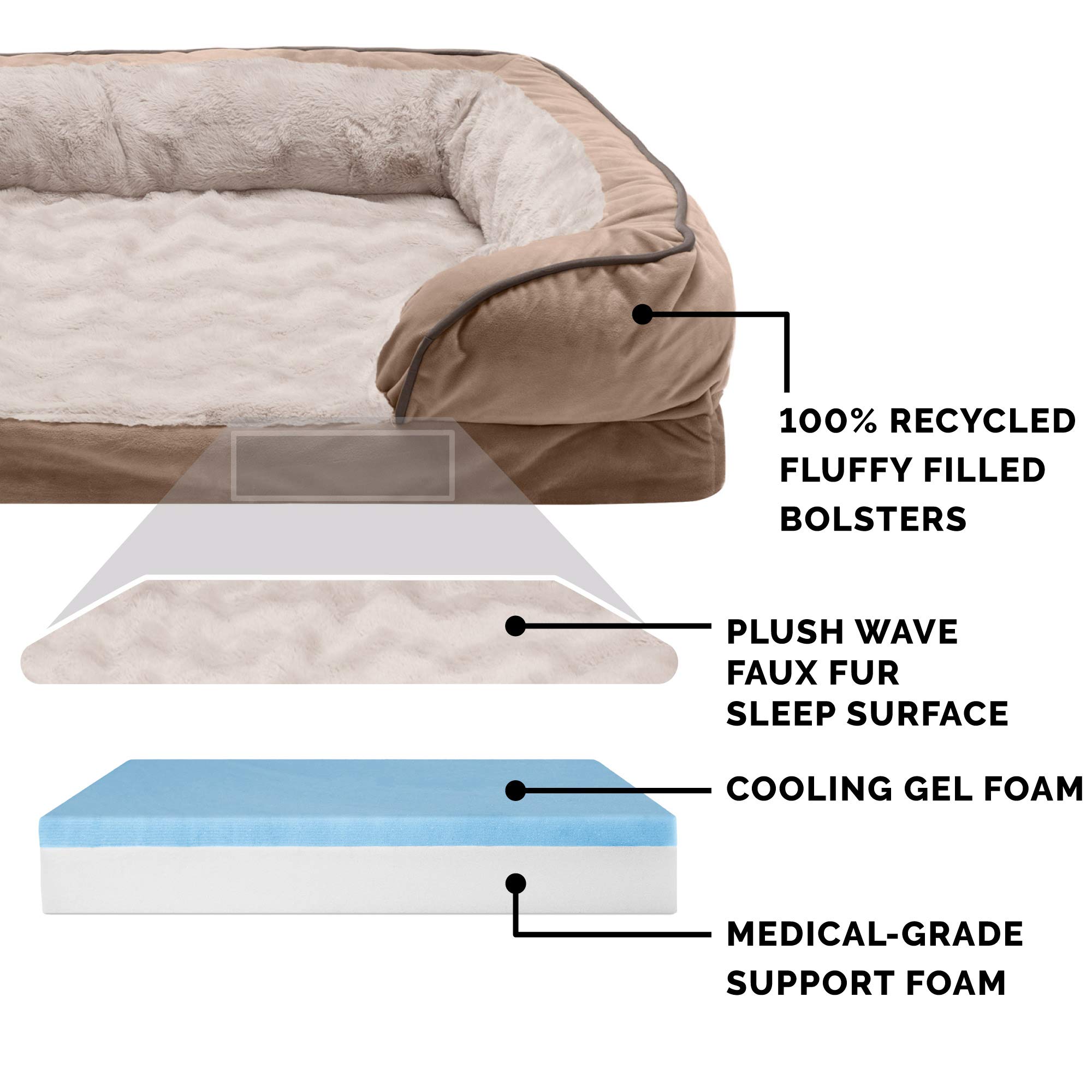 Foto 4 pulgar | Cama De Gel Refrescante Para Perros Furhaven Para Perros Grandes De Hasta 43 Kg - Venta Internacional.