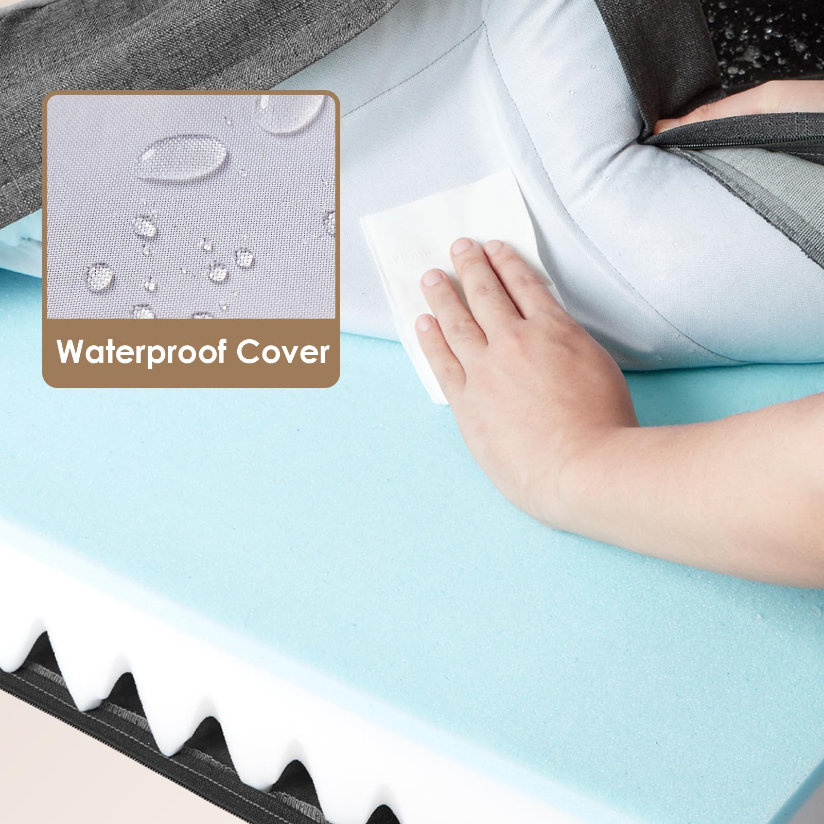 Foto 4 pulgar | Cama Ortopédica Para Perros Eheyciga, Impermeable, Espuma Viscoelástica, Grande - Venta Internacional.