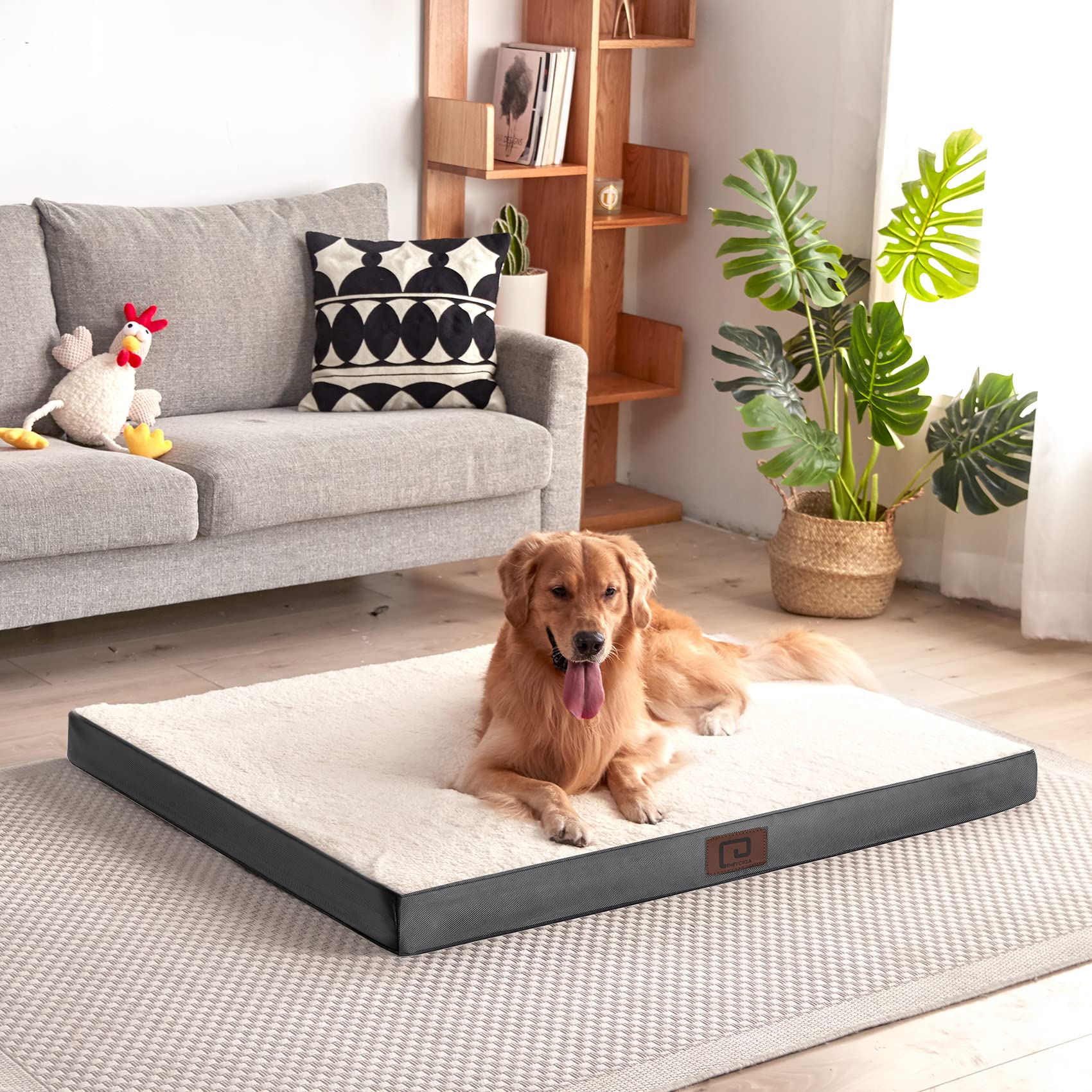 Foto 4 | Cama Ortopédica Para Perros Eheyciga Xl Para Perros Extra Grandes, Color Beige - Venta Internacional.