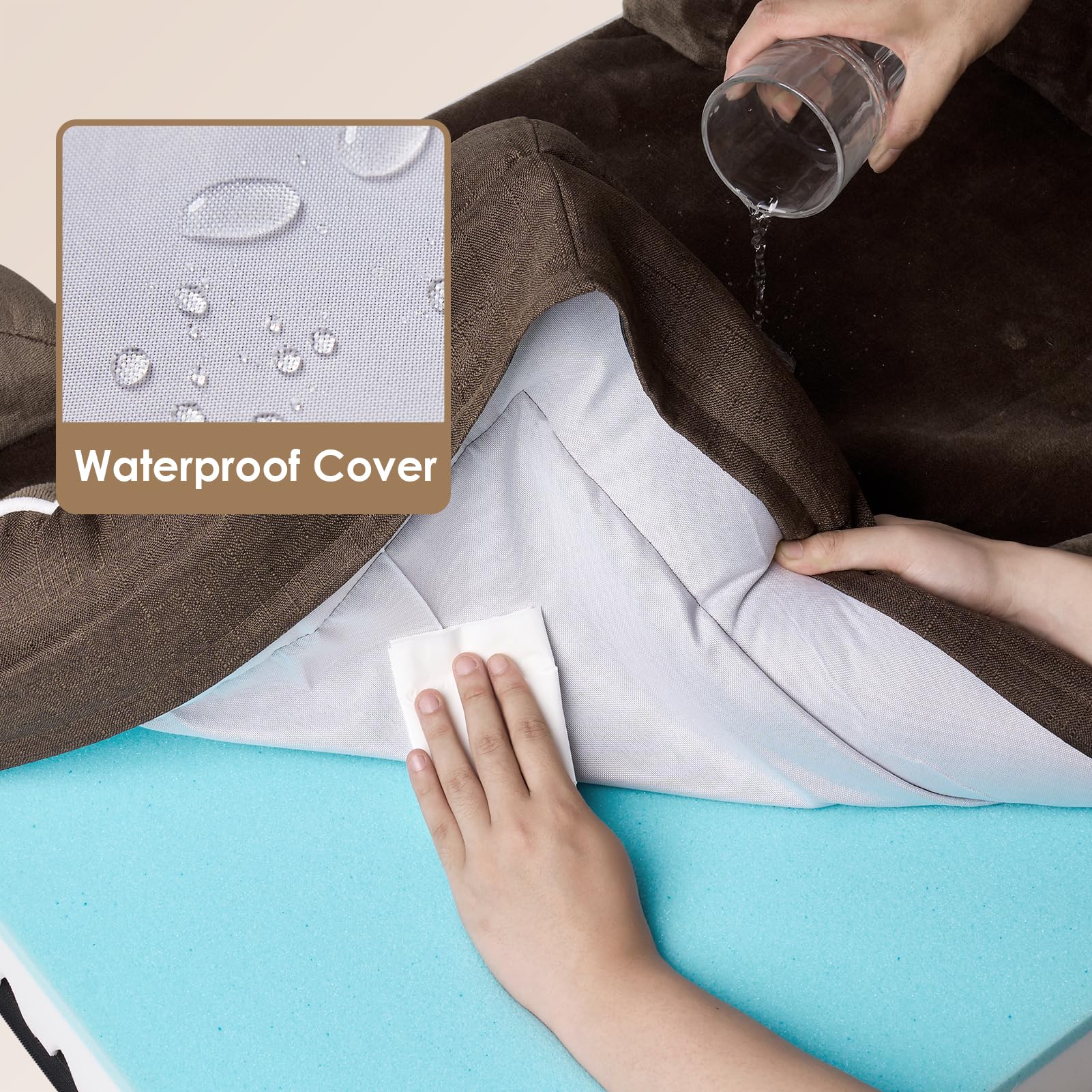 Foto 4 pulgar | Cama Ortopédica Para Perros Eheyciga, Impermeable, Espuma Viscoelástica, Grande - Venta Internacional.