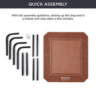 Foto 6 | Cama Para Perros, Tamaño Medio Elevado, Refrigeración Exterior, Terracota - Venta Internacional.