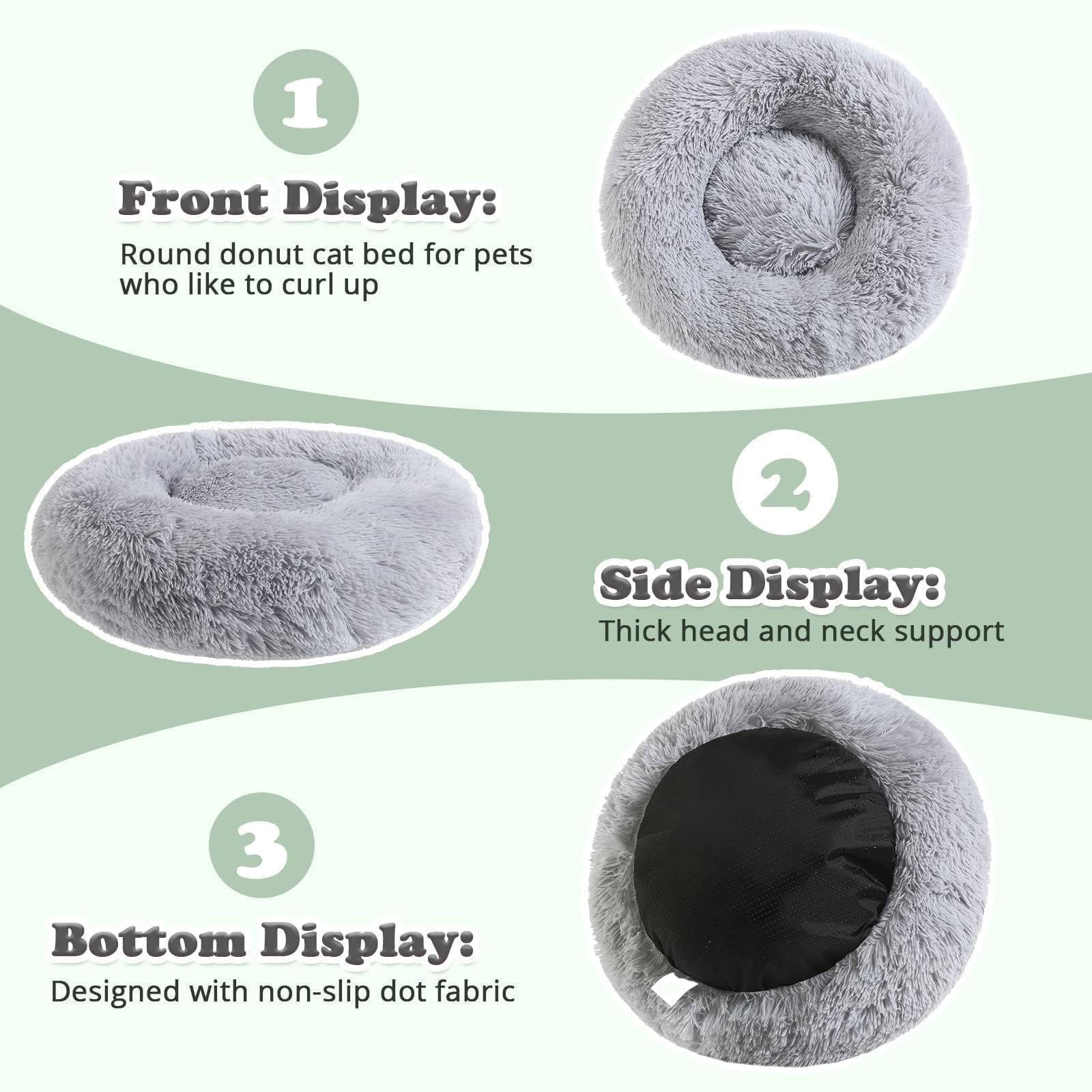 Foto 5 pulgar | Cama Para Perros Jollyvogue, Relajante Y Ansiolítica, Rosquilla Para Mascotas Grandes - Venta Internacional.