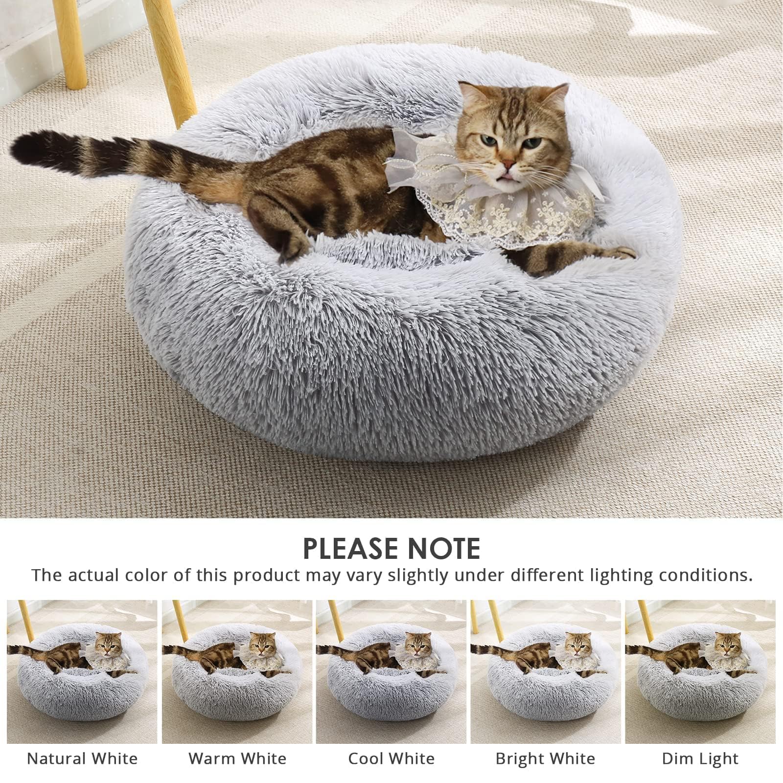 Foto 8 pulgar | Cama Para Perros Jollyvogue, Relajante Y Ansiolítica, Rosquilla Para Mascotas Grandes - Venta Internacional.