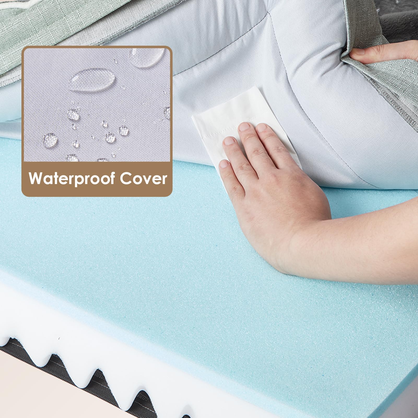 Foto 4 pulgar | Cama Ortopédica Para Perros Eheyciga, Impermeable, Espuma Viscoelástica, Grande - Venta Internacional.