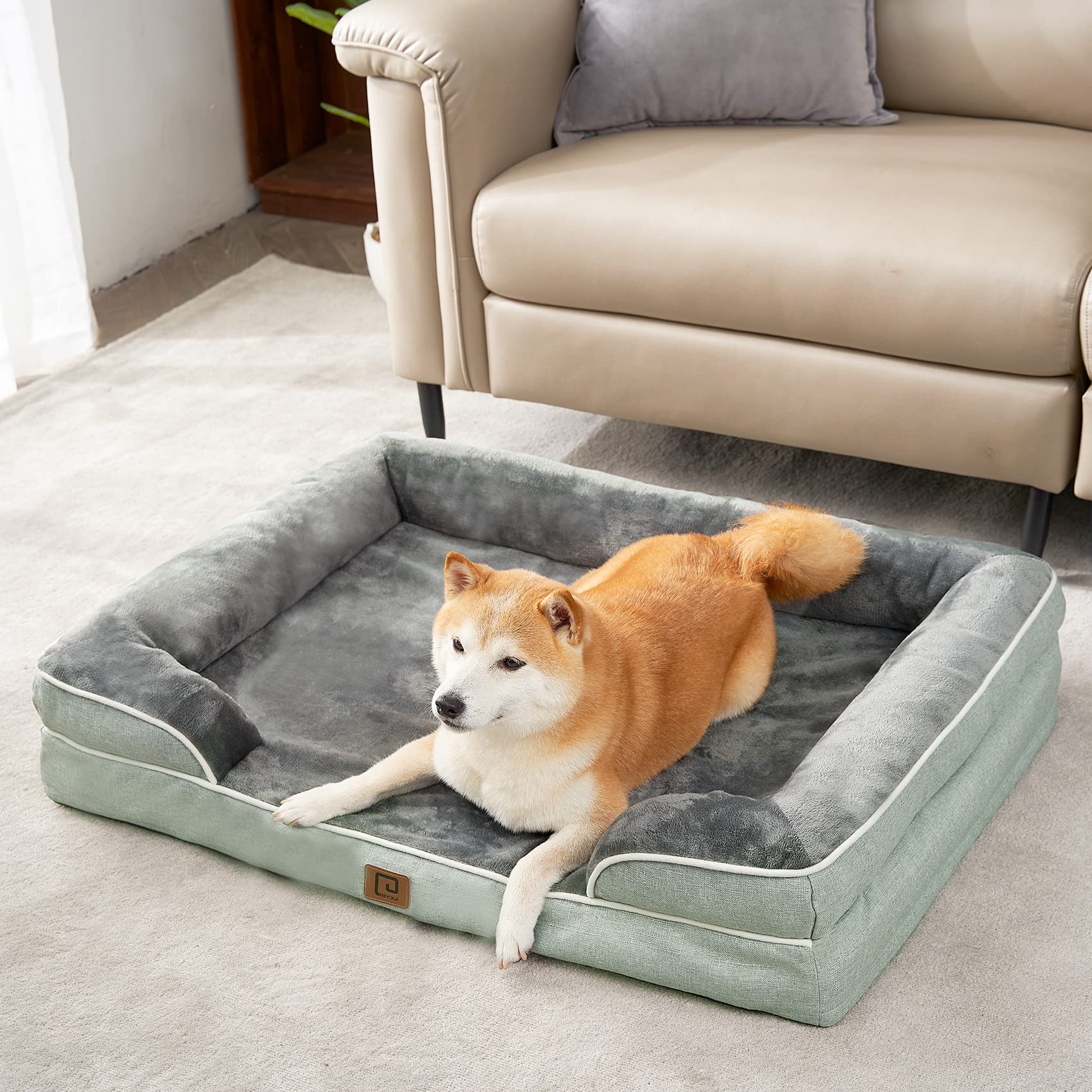 Foto 8 pulgar | Cama Ortopédica Para Perros Eheyciga, Impermeable, Espuma Viscoelástica, Grande - Venta Internacional.