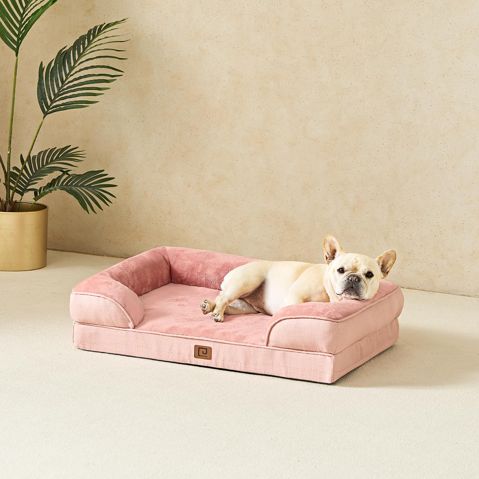 Foto 7 pulgar | Cama Ortopédica para Perros Eheyciga Rosa -  Venta Internacional