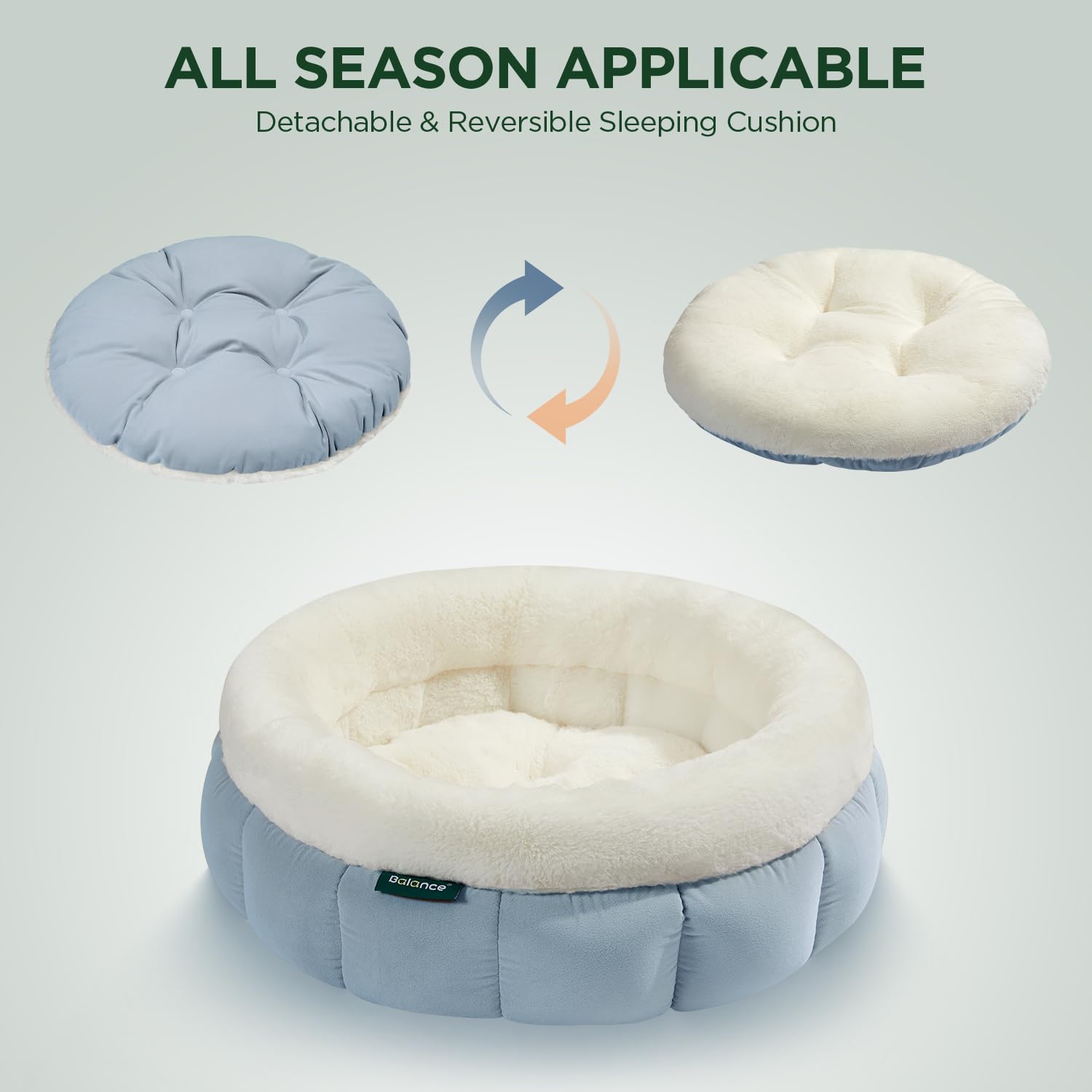 Foto 5 pulgar | Cama Redonda Para Gatos Balance Con Forma De Rosquilla Para Gatos De Interior Y Perros Pequeños - Venta Internacional.