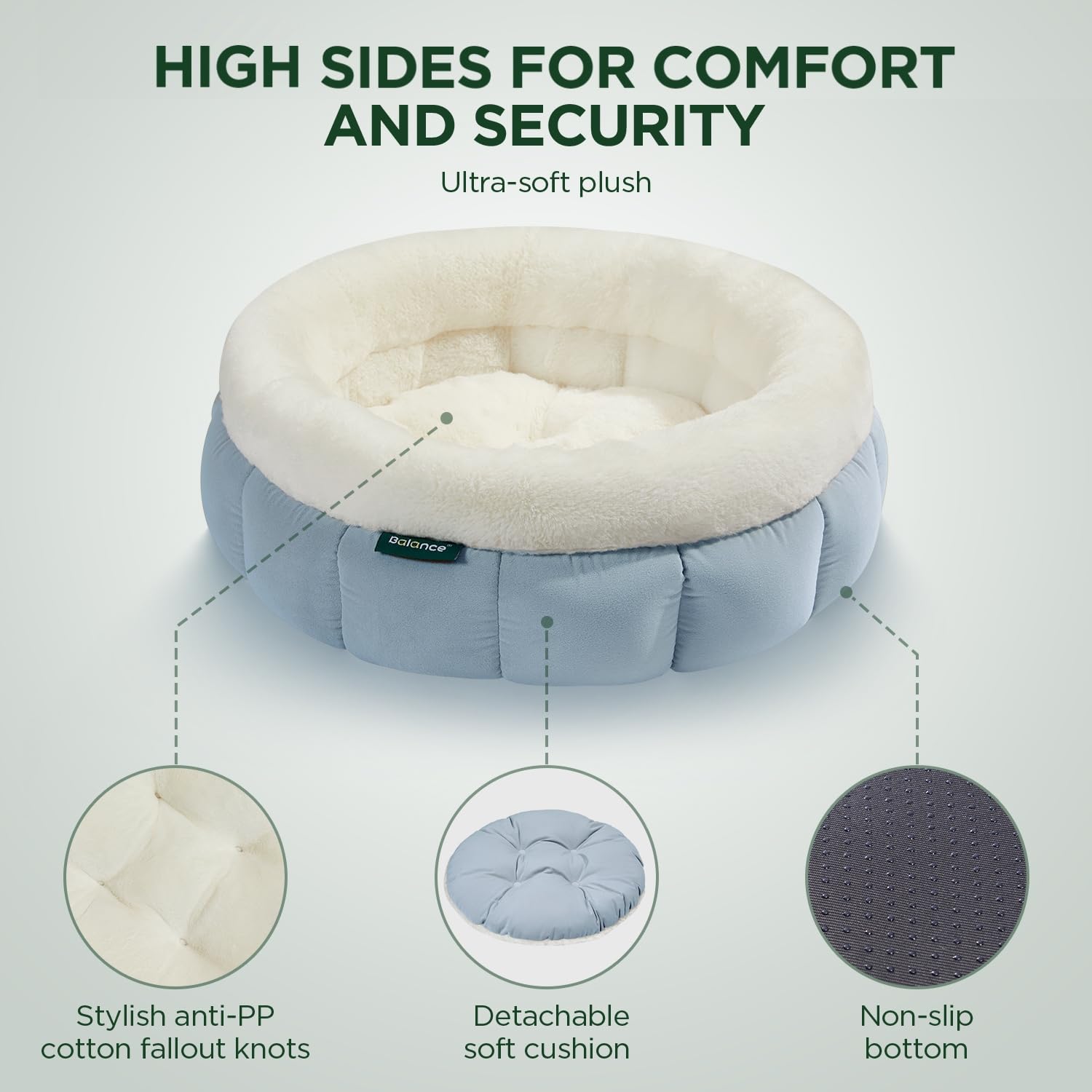 Foto 6 pulgar | Cama Redonda Para Gatos Balance Con Forma De Rosquilla Para Gatos De Interior Y Perros Pequeños - Venta Internacional.