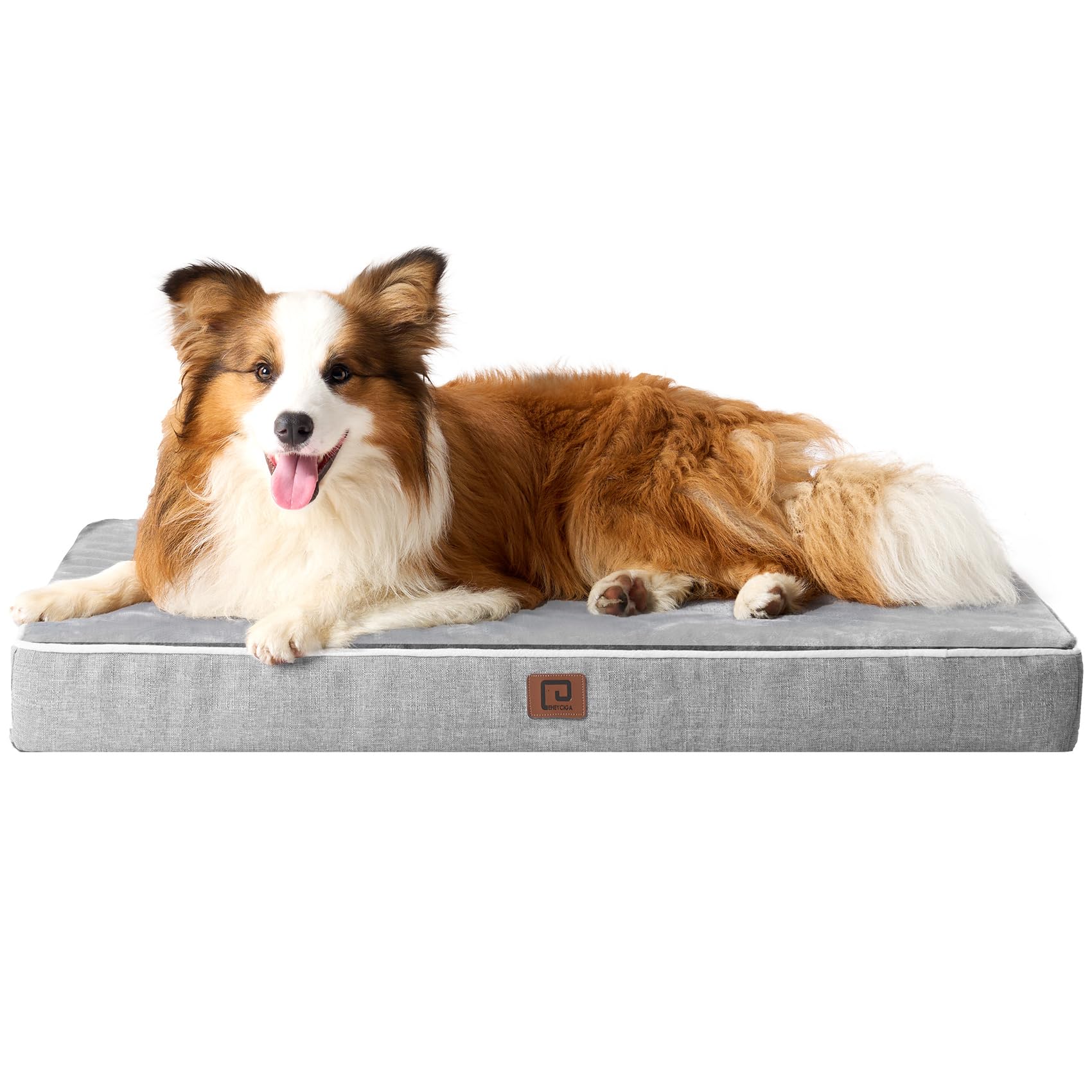 Foto 1 | Cama Ortopédica De Espuma Viscoelástica Para Perros Eheyciga, Impermeable, Gris, Xl - Venta Internacional.