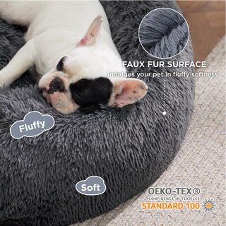 Foto 4 | Cama Para Perro Bedsure Calming Donut, Lavable Para Perros Medianos Y Grandes - Venta Internacional.