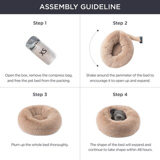 Foto 6 | Cama Para Perro Bedsure Calming Donut, Lavable Para Perros Medianos Y Grandes - Venta Internacional.