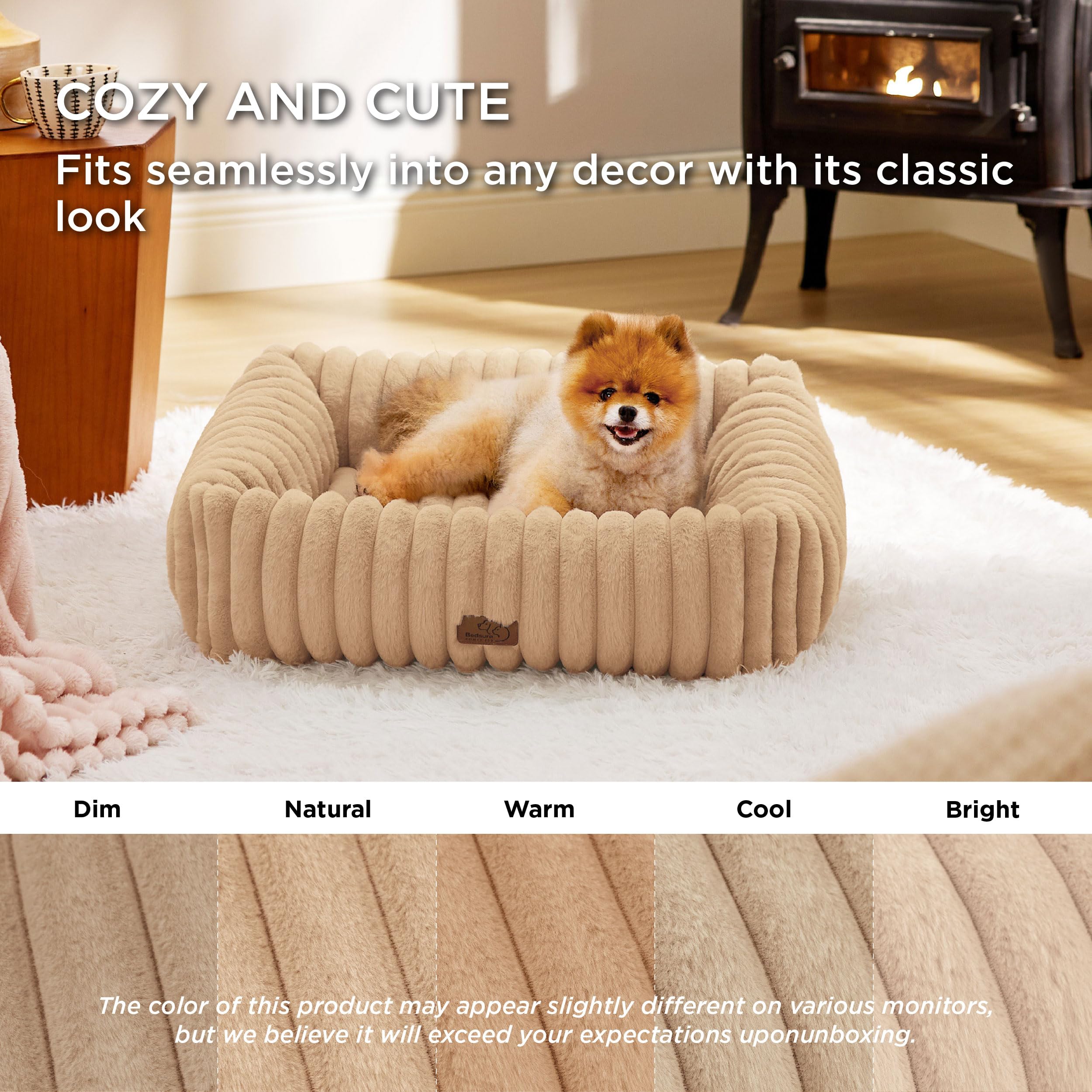 Foto 4 pulgar | Cama Para Perros, Bonita, Lavable, Ortopédica, Peluda, De Pana - Venta Internacional.