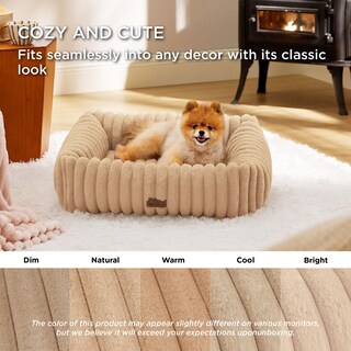 Foto 3 | Cama Para Perros, Bonita, Lavable, Ortopédica, Peluda, De Pana - Venta Internacional.