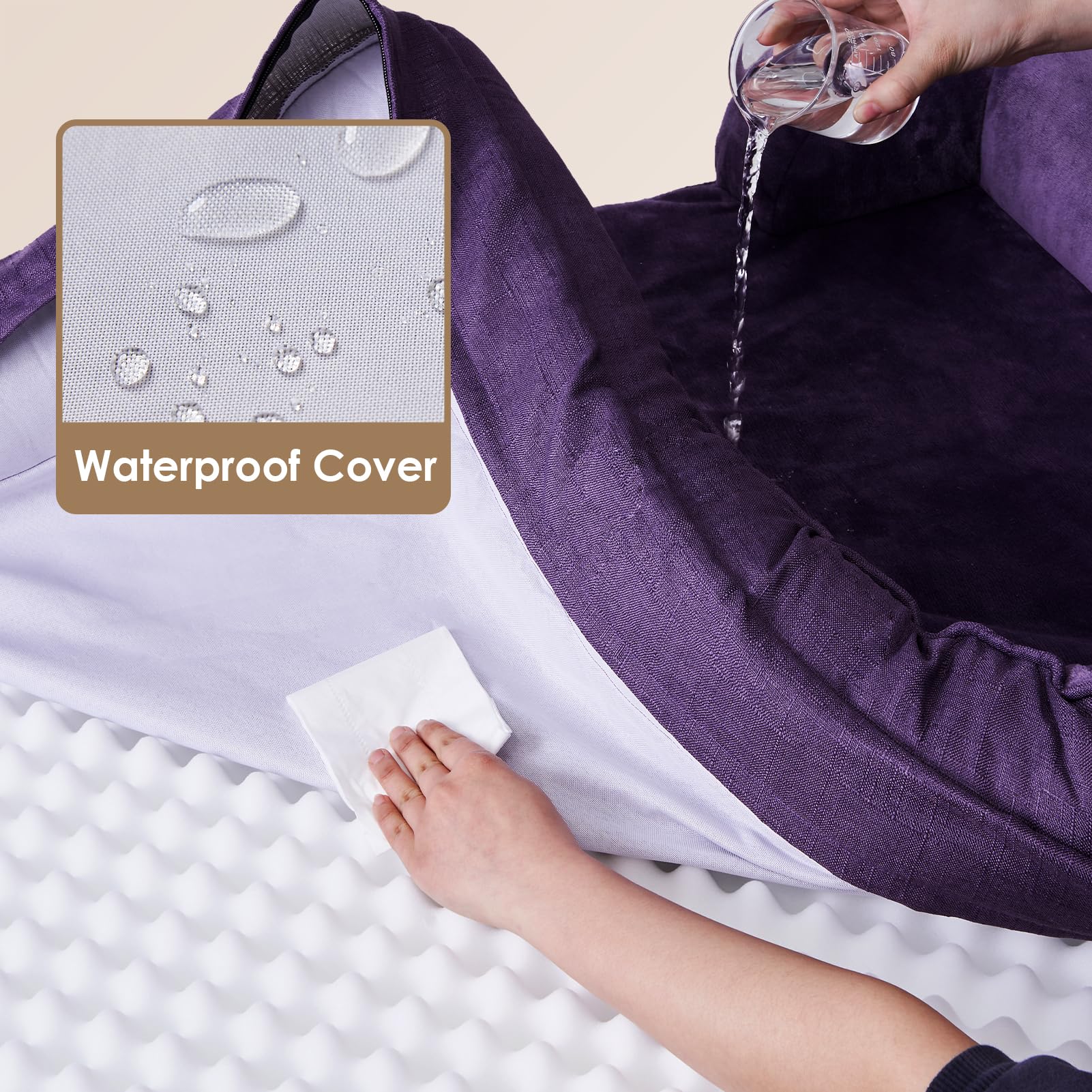 Foto 6 pulgar | Cama Ortopédica para Perros Morado -  Venta Internacional