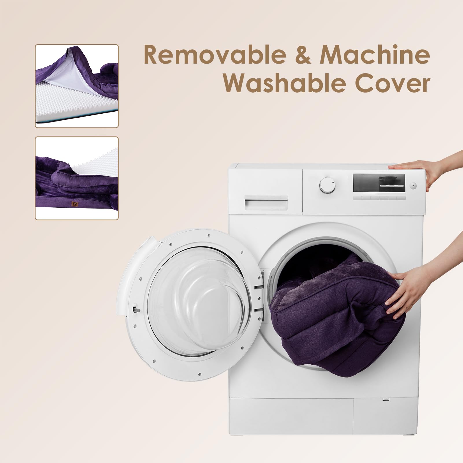 Foto 7 | Cama Ortopédica para Perros Morado -  Venta Internacional