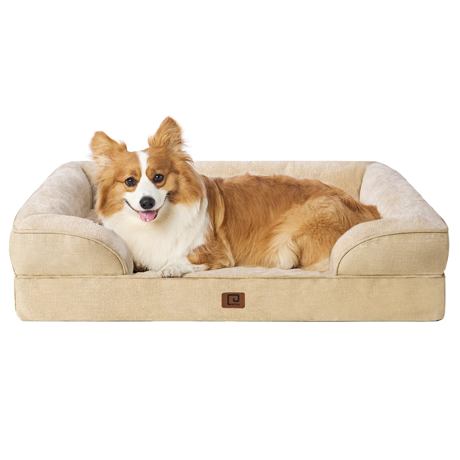 Foto 2 pulgar | Cama Ortopédica Para Perros Eheyciga Impermeable Para Perros Grandes Greige - Venta Internacional.