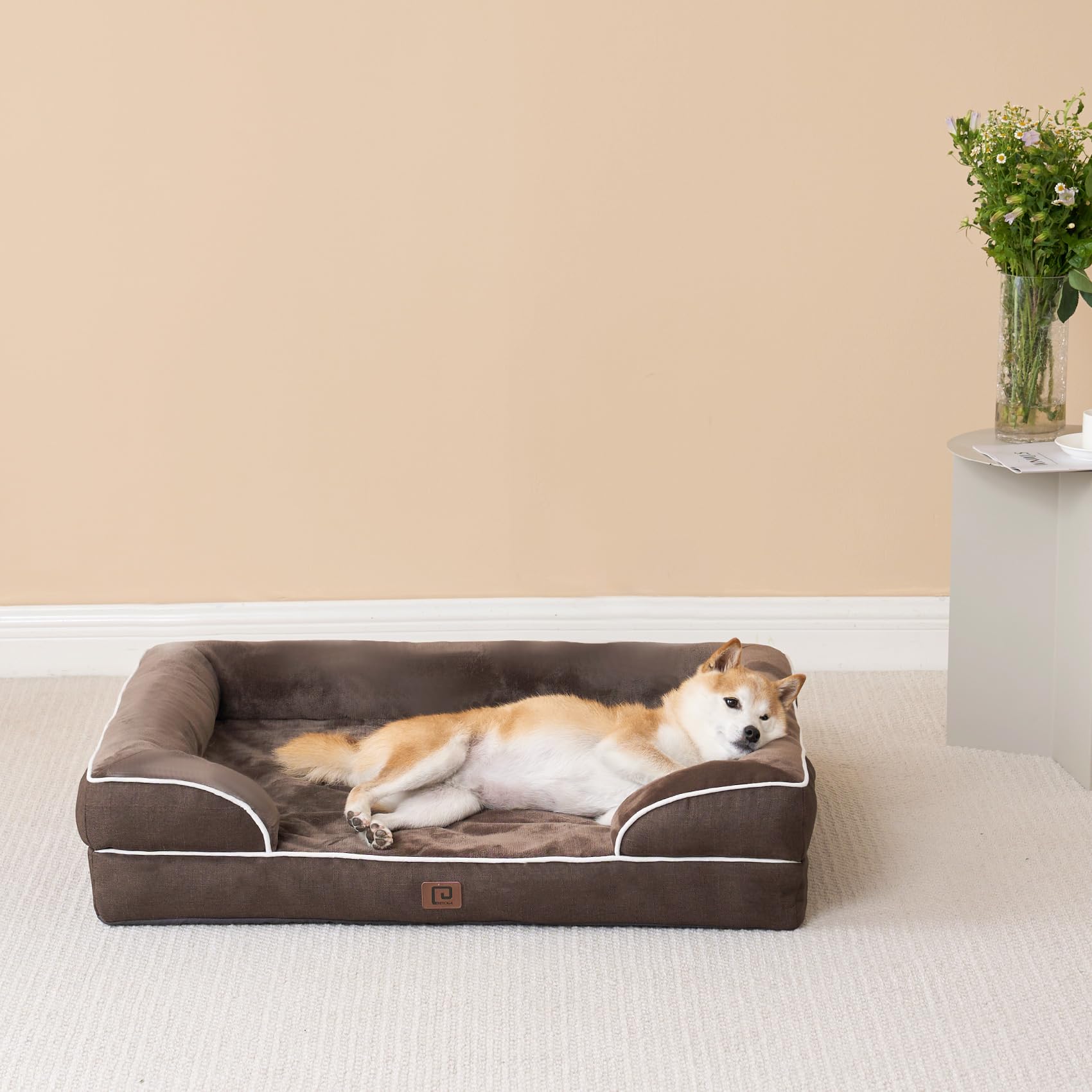 Foto 8 pulgar | Cama Ortopédica Para Perros Eheyciga, Espuma Viscoelástica Impermeable Para Perros Medianos - Venta Internacional.