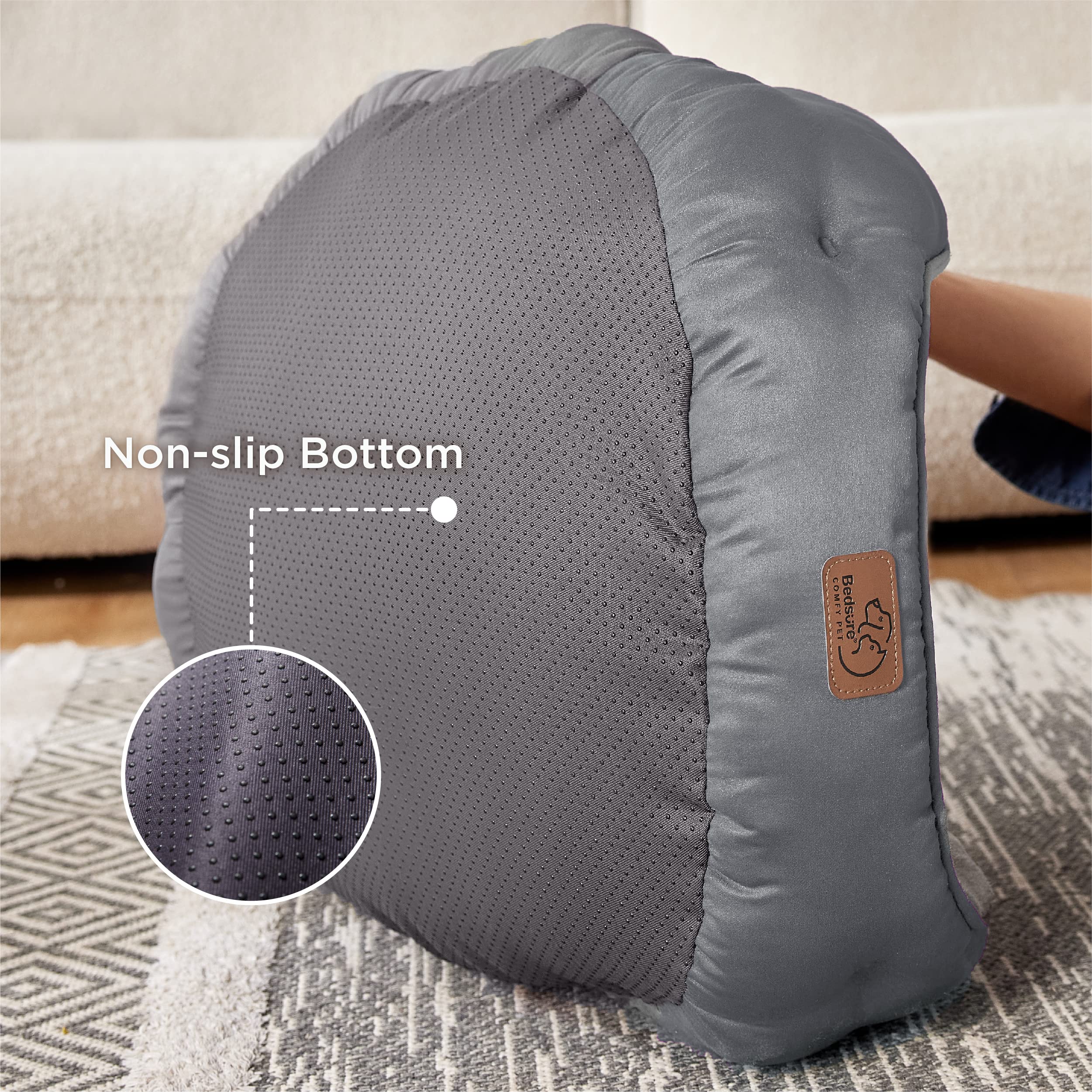 Foto 4 pulgar | Cama Redonda Para Perros Y Gatos Pequeños, 63 Cm, Color Gris - Venta Internacional.