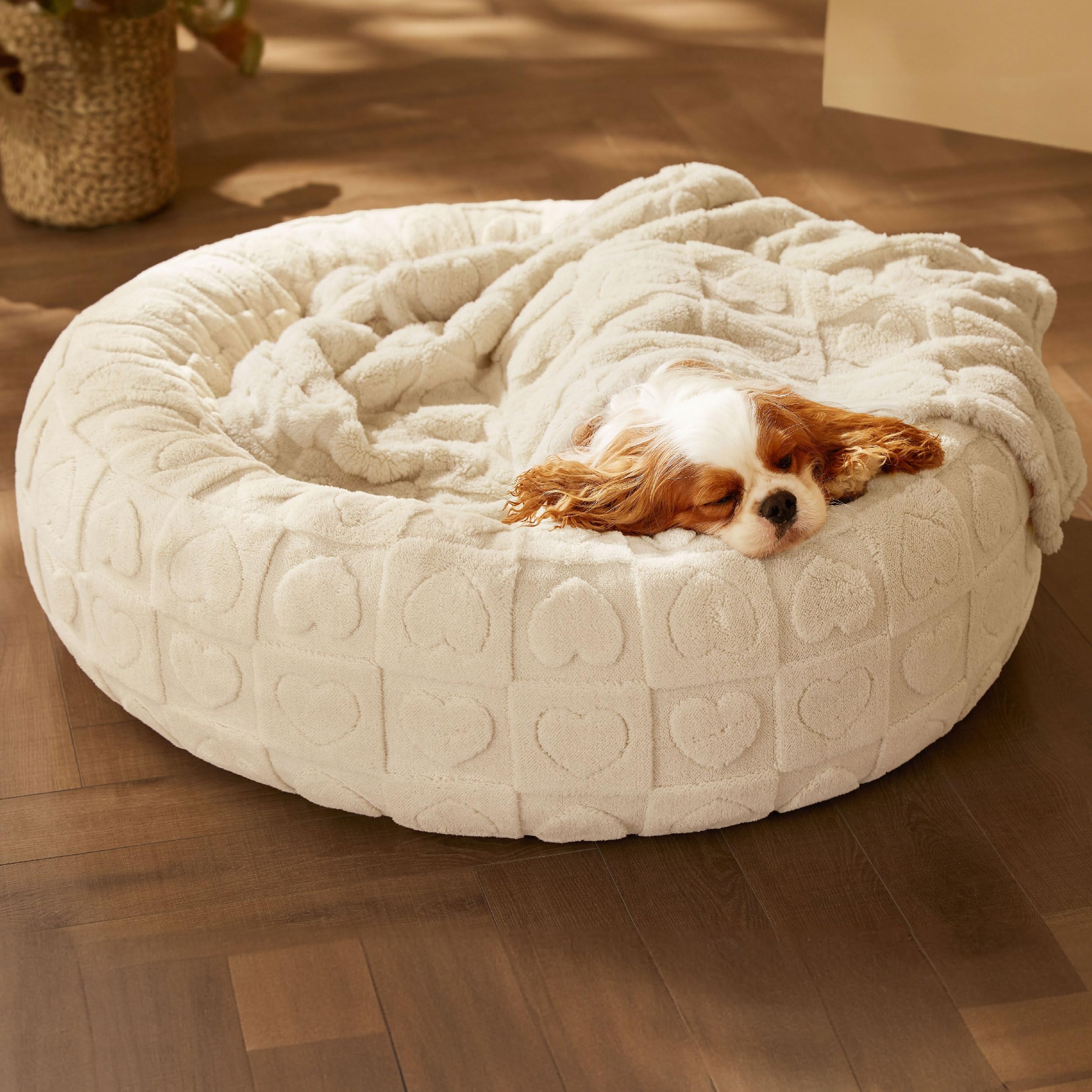 Foto 8 pulgar | Cama Para Perro Bedsure Donut Para Perros Pequeños, Crema Para Cachorros Y Gatitos - Venta Internacional.