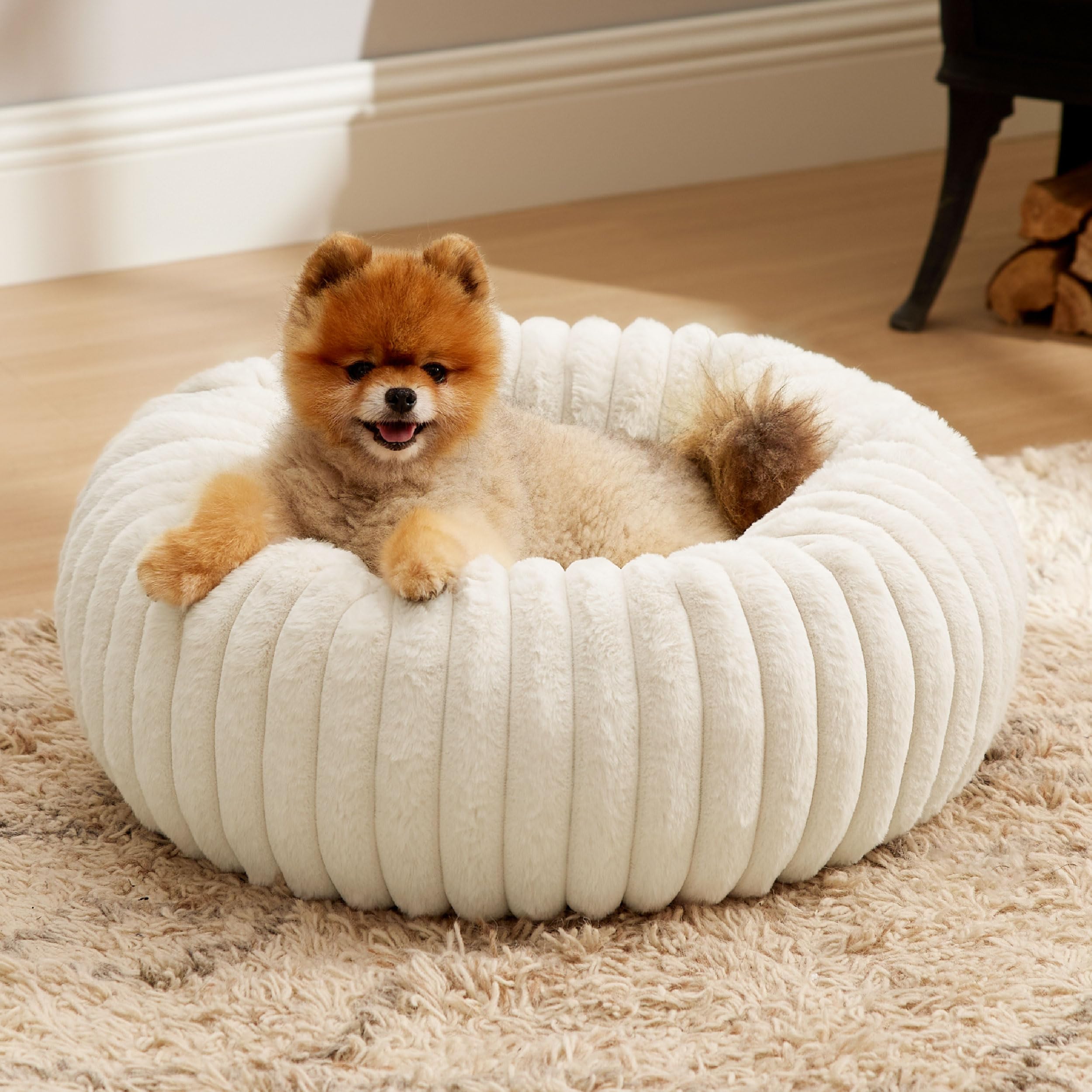 Foto 2 pulgar | Cama Para Mascotas Bedsure Donut, Forro Polar De Pana Para Perros Pequeños, Lavable, Talla S - Venta Internacional.