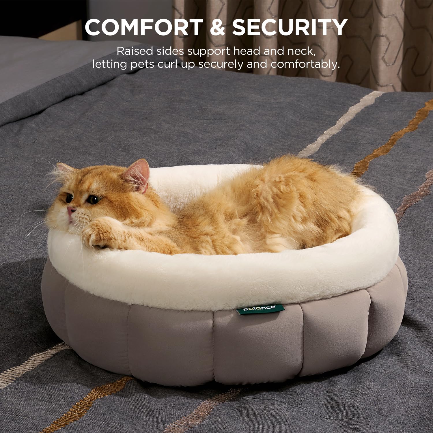 Foto 2 | Cama Redonda Para Gatos Balance Con Forma De Rosquilla Para Gatos De Interior Y Perros Pequeños - Venta Internacional.