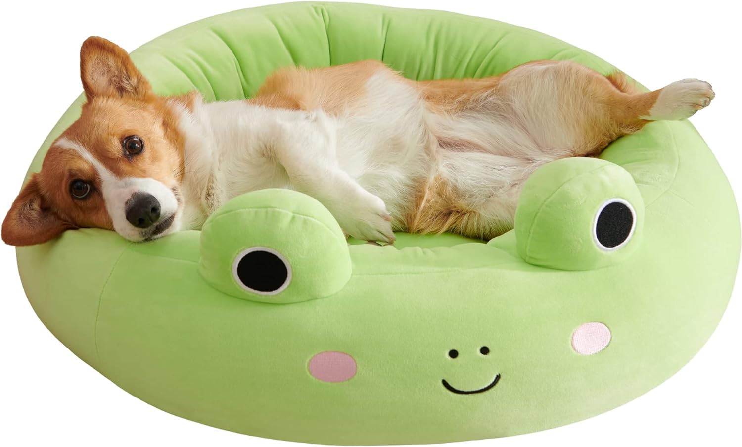 Cama Para Mascotas Squishmallows Wendy Frog, 50 Cm, De Felpa Ultrasuave - Venta Internacional.
