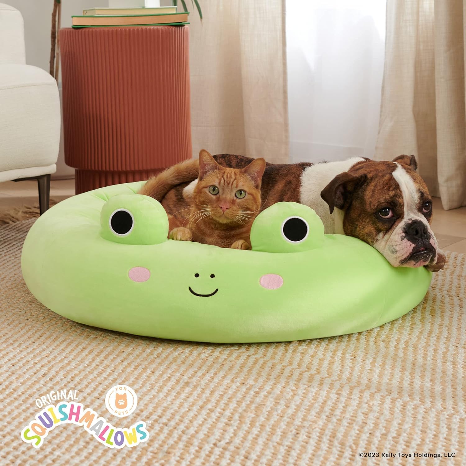 Foto 4 pulgar | Cama Para Mascotas Squishmallows Wendy Frog, 50 Cm, De Felpa Ultrasuave - Venta Internacional.