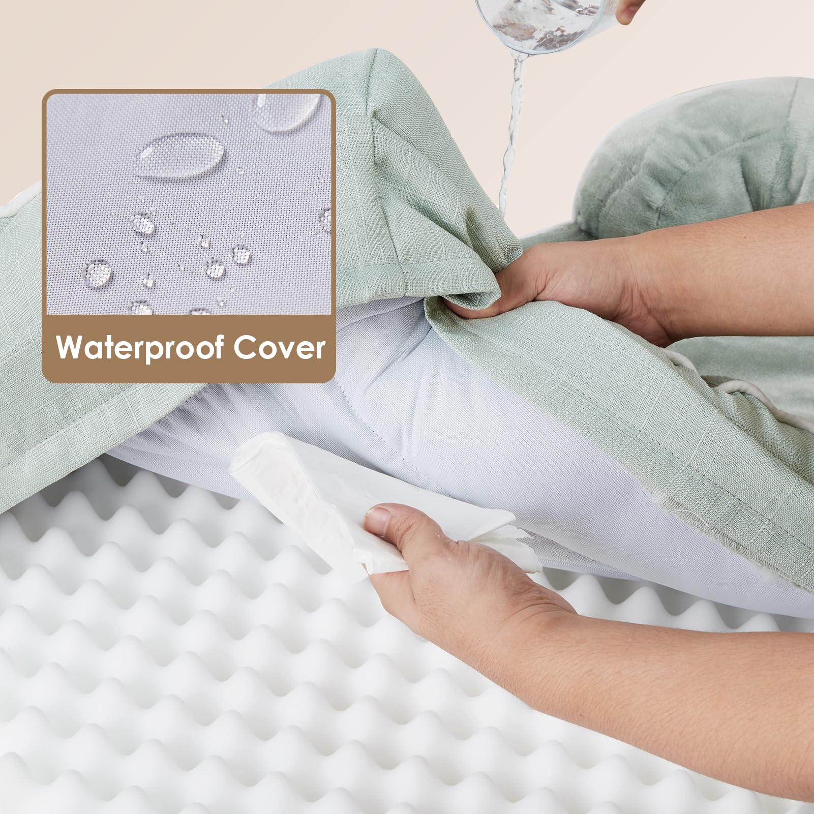 Foto 4 pulgar | Cama Ortopédica Para Perros Eheyciga, Espuma Viscoelástica Impermeable, 30 X 20 Cm - Venta Internacional.