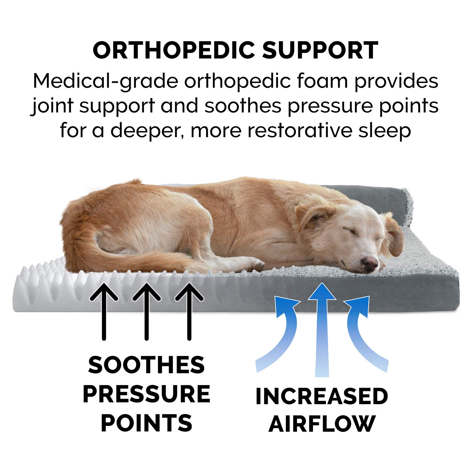 Foto 6 pulgar | Cama Ortopédica Para Perros Furhaven Con Cojines Extraíbles Y Lavable - Venta Internacional.
