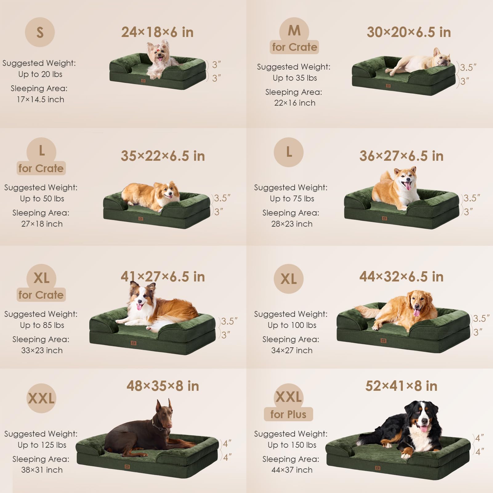 Foto 3 pulgar | Cama Ortopédica Para Perros Eheyciga, Espuma Viscoelástica, Impermeable, Pequeña - Venta Internacional.