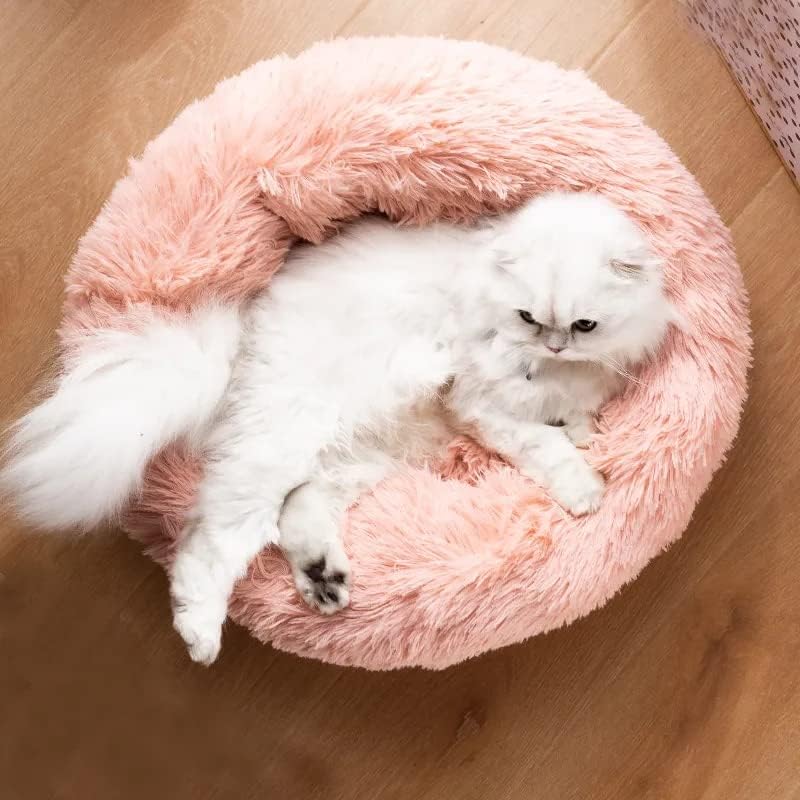 Foto 6 pulgar | Cama Genérica Para Mascotas, Lavable, 50/60 Cm, Redonda, Piel Sintética De Felpa, Rosa - Venta Internacional.
