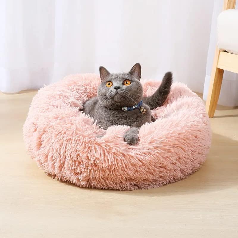 Foto 8 pulgar | Cama Genérica Para Mascotas, Lavable, 50/60 Cm, Redonda, Piel Sintética De Felpa, Rosa - Venta Internacional.