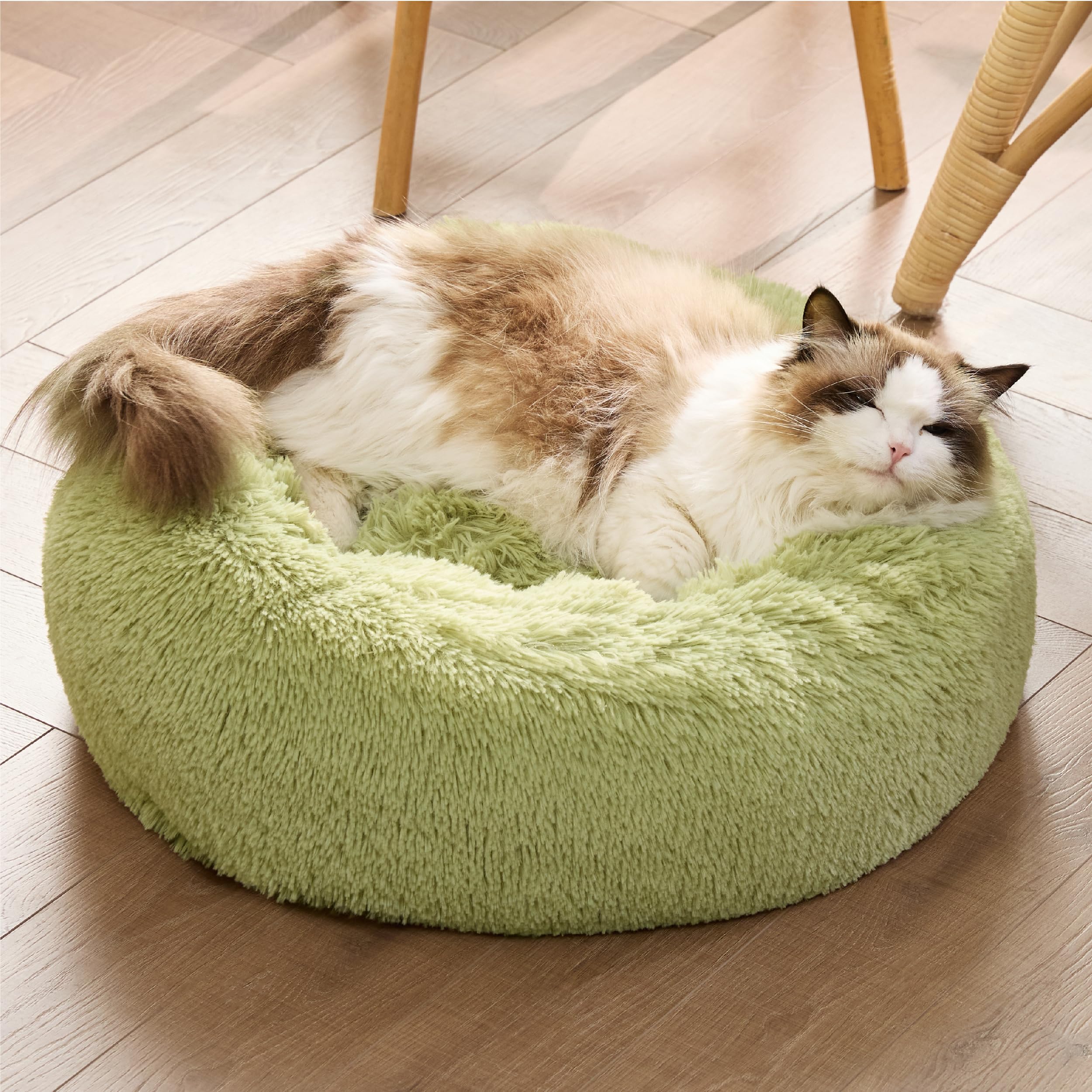 Foto 5 pulgar | Cama Calmante Para Gatos, Pequeña, Lavable, Redonda, Verde, 7 Kg - Venta Internacional.