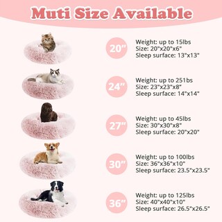 Foto 2 | Cama Calmante Contra La Ansiedad Para Perros Y Gatos Jollyvogue Para Mascotas Pequeñas - Venta Internacional.