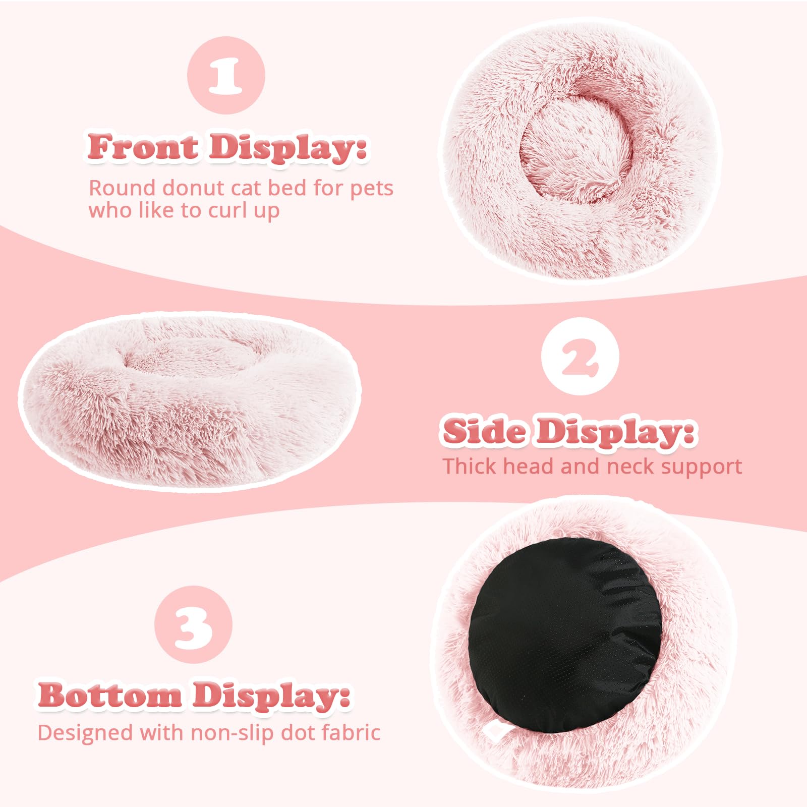 Foto 4 pulgar | Cama Calmante Contra La Ansiedad Para Perros Y Gatos Jollyvogue Para Mascotas Pequeñas - Venta Internacional.