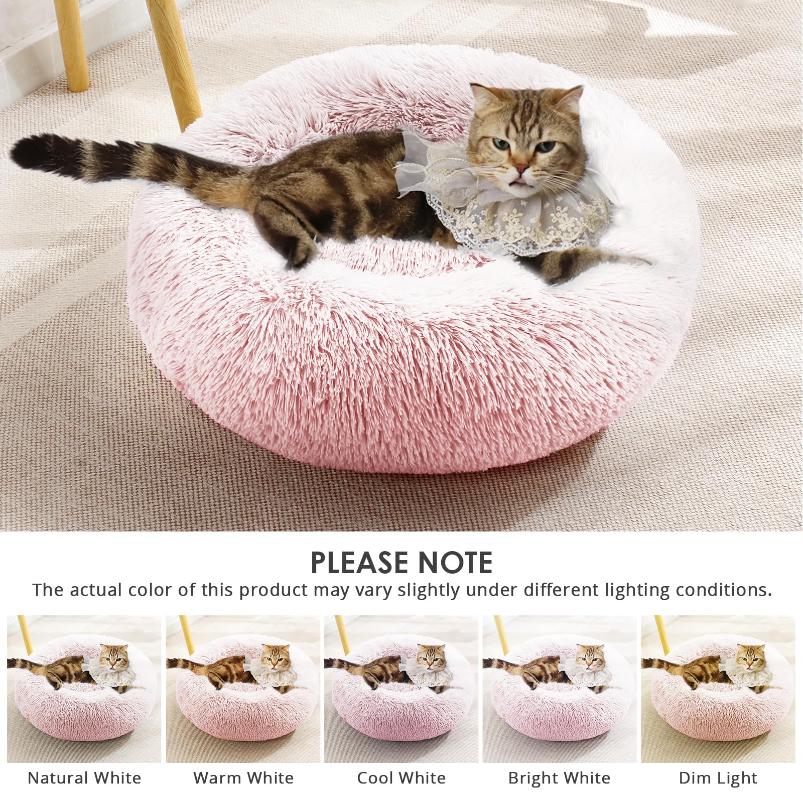 Foto 8 pulgar | Cama Calmante Contra La Ansiedad Para Perros Y Gatos Jollyvogue Para Mascotas Pequeñas - Venta Internacional.