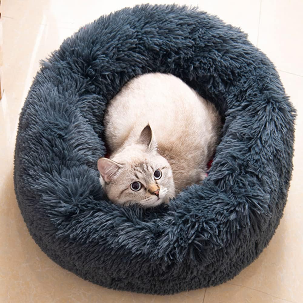 Foto 2 pulgar | Cama Para Gatos Kitty City, Lavable, Antiansiedad, Piel Sintética, Gris Oscuro - Venta Internacional.